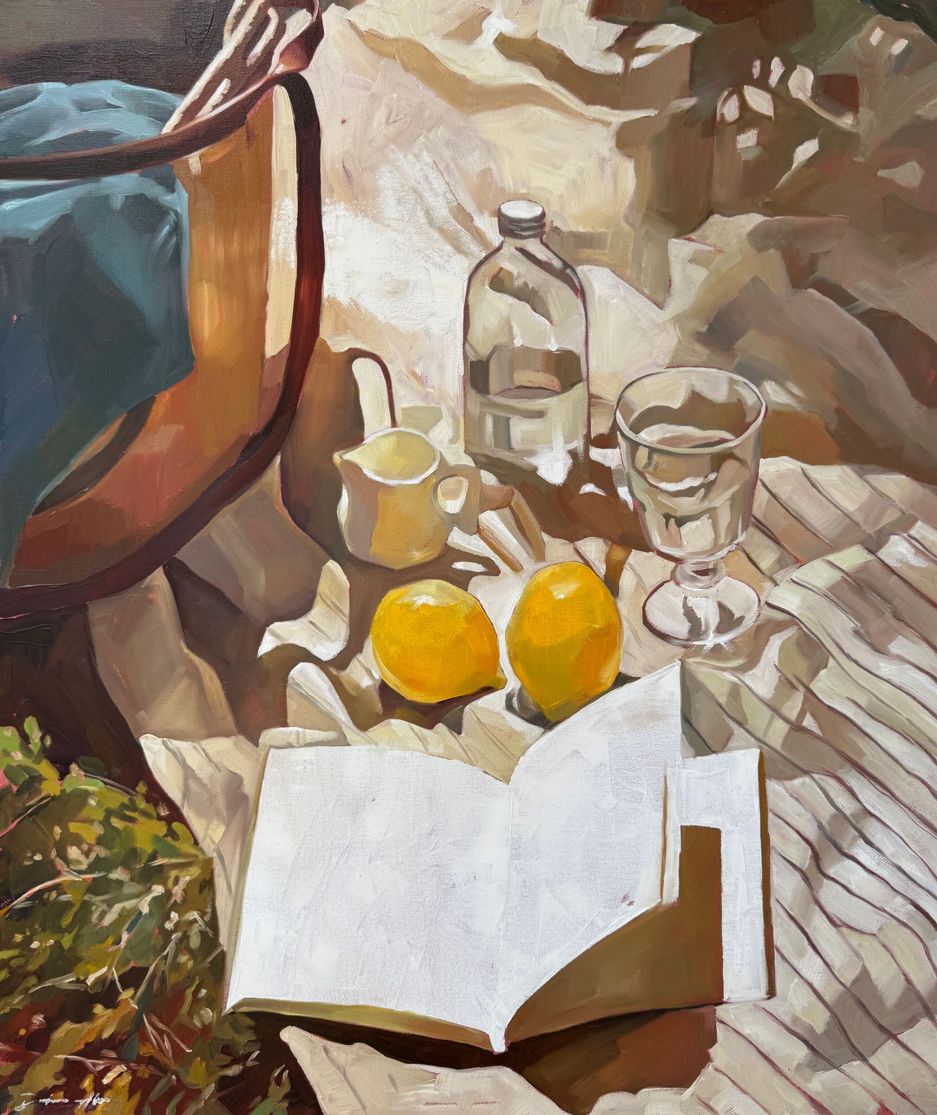 Алиса Дьякова (Картина, живопись - 
                  60 x 70 см) Книга, где все ответы