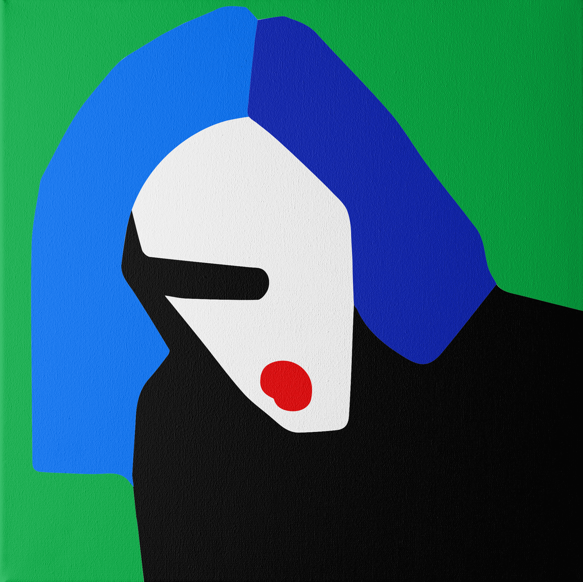 Лиза Щеглова (Графика цифровая (принты) - 
                  90 x 90 см) Грусть
