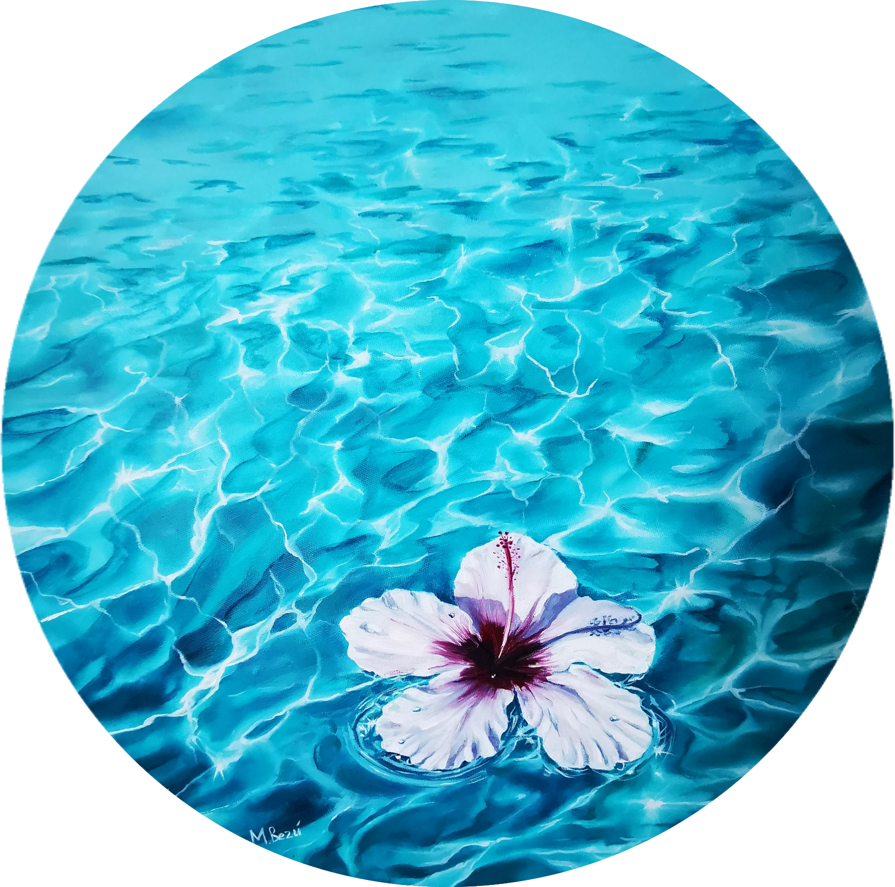 Мила Bezú (Картина, живопись - 
                  60 x 60 см) The Lagoon