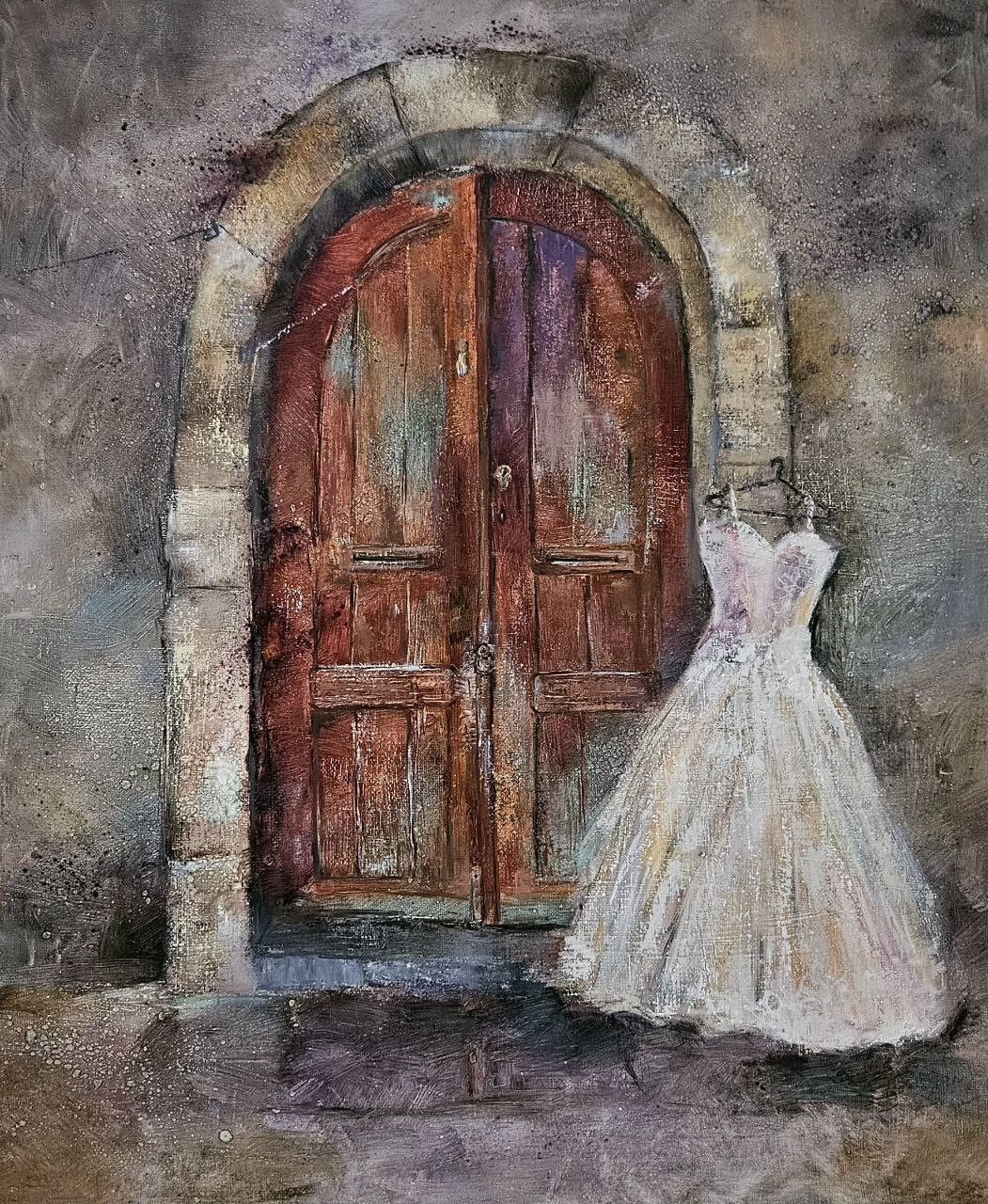 Людмила Пономарева (Картина, живопись - 
                  50 x 60 см) Дверь #7