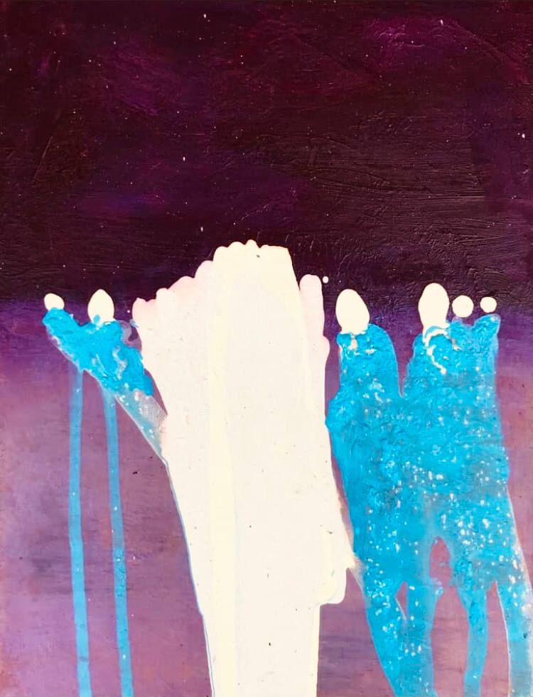 Алексей Костяков (Авторская графика - 
                  30 x 40 см) Световые огни No6