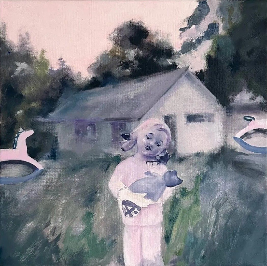 Кристина Пуршина (Картина, живопись - 
                  30 x 30 см) Из серии "Закулисье"