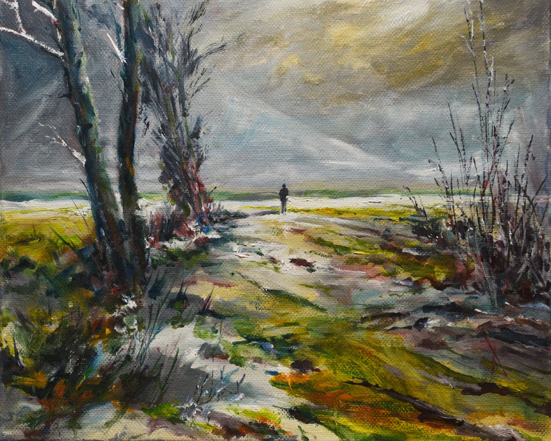 Алёша Калязин (Картина, живопись - 
                  50 x 40 см) Перезимовали