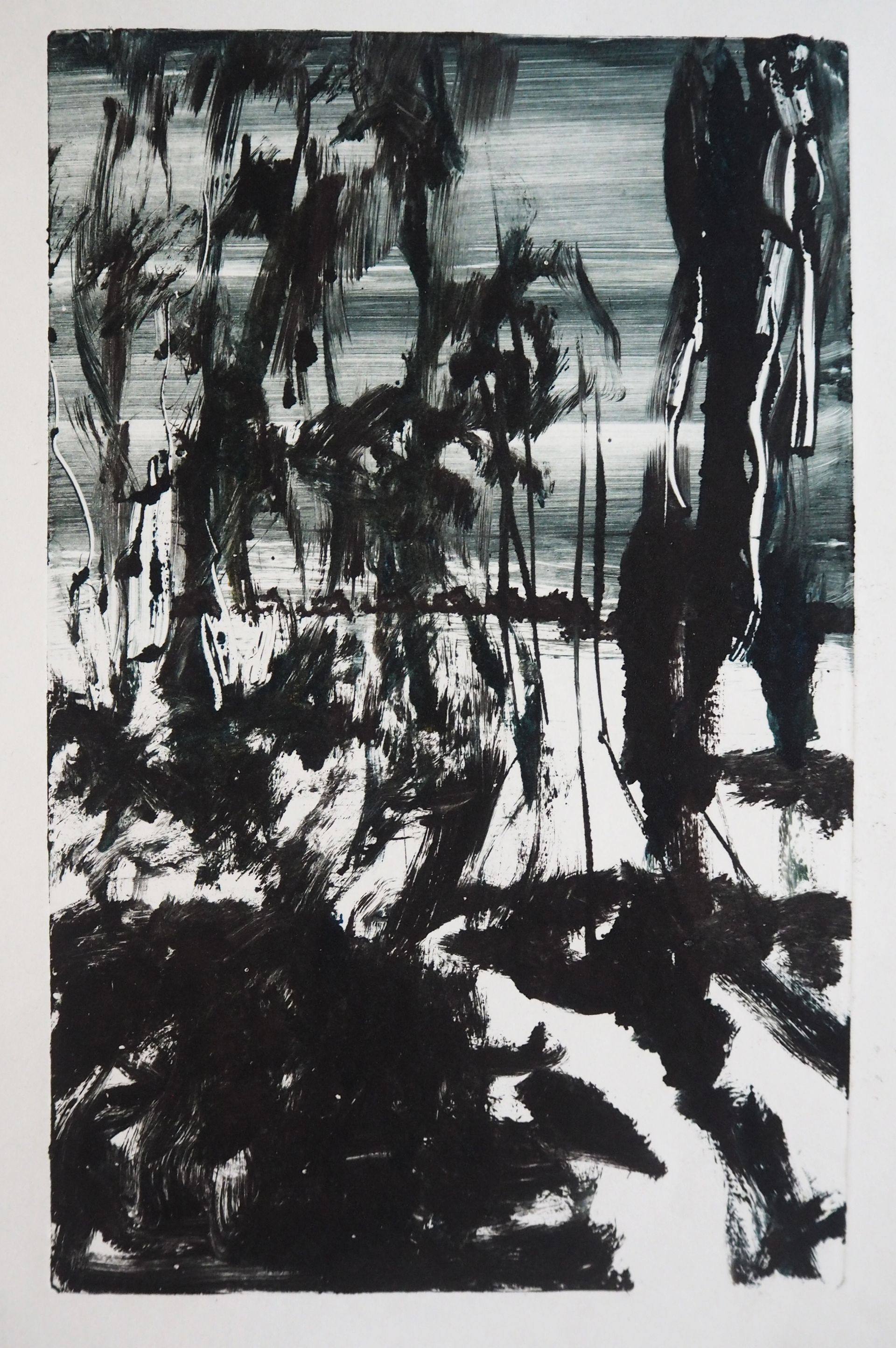 Полина Волкоморова (Графика печатная - 
                  20 x 30 см) Лес