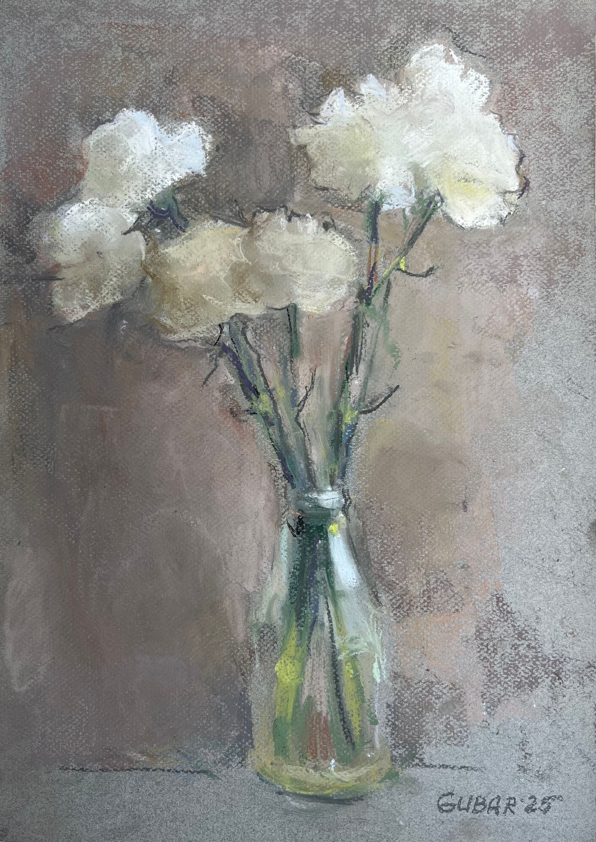 Алёна Губарь (Авторская графика - 
                  30 x 42 см) Гвоздики