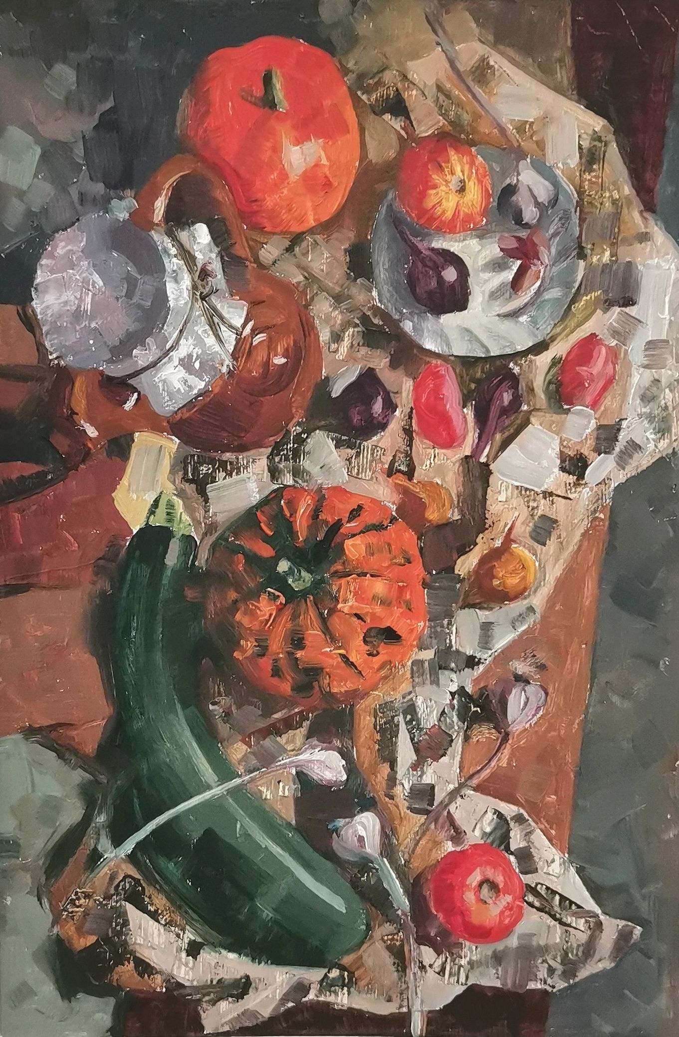 Регина Буглеева (Авторская графика - 
                  21 x 30 см) Осенний натюрморт