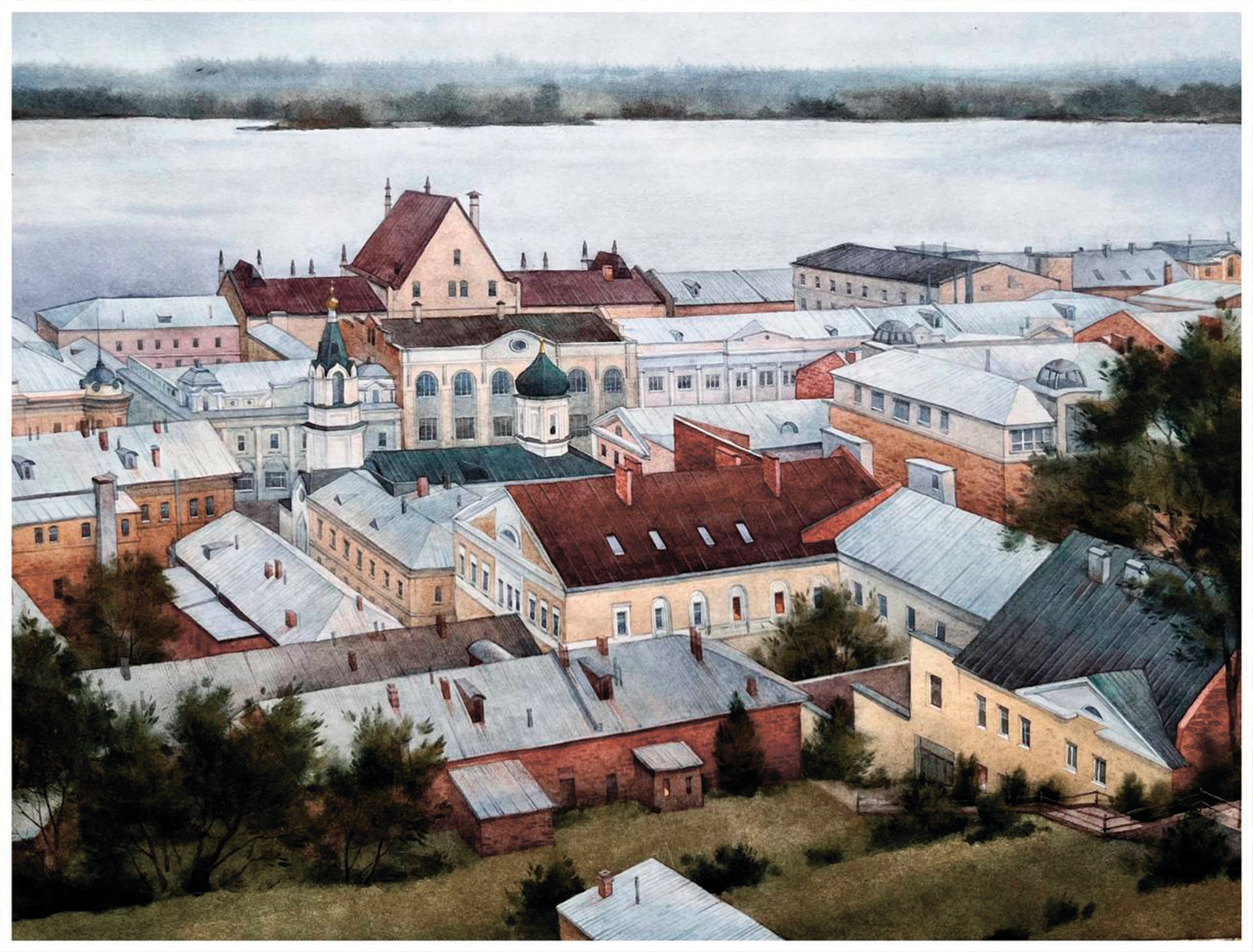 Ангелина Иванова (Авторская графика - 
                  40 x 30 см) Нижний Новгород