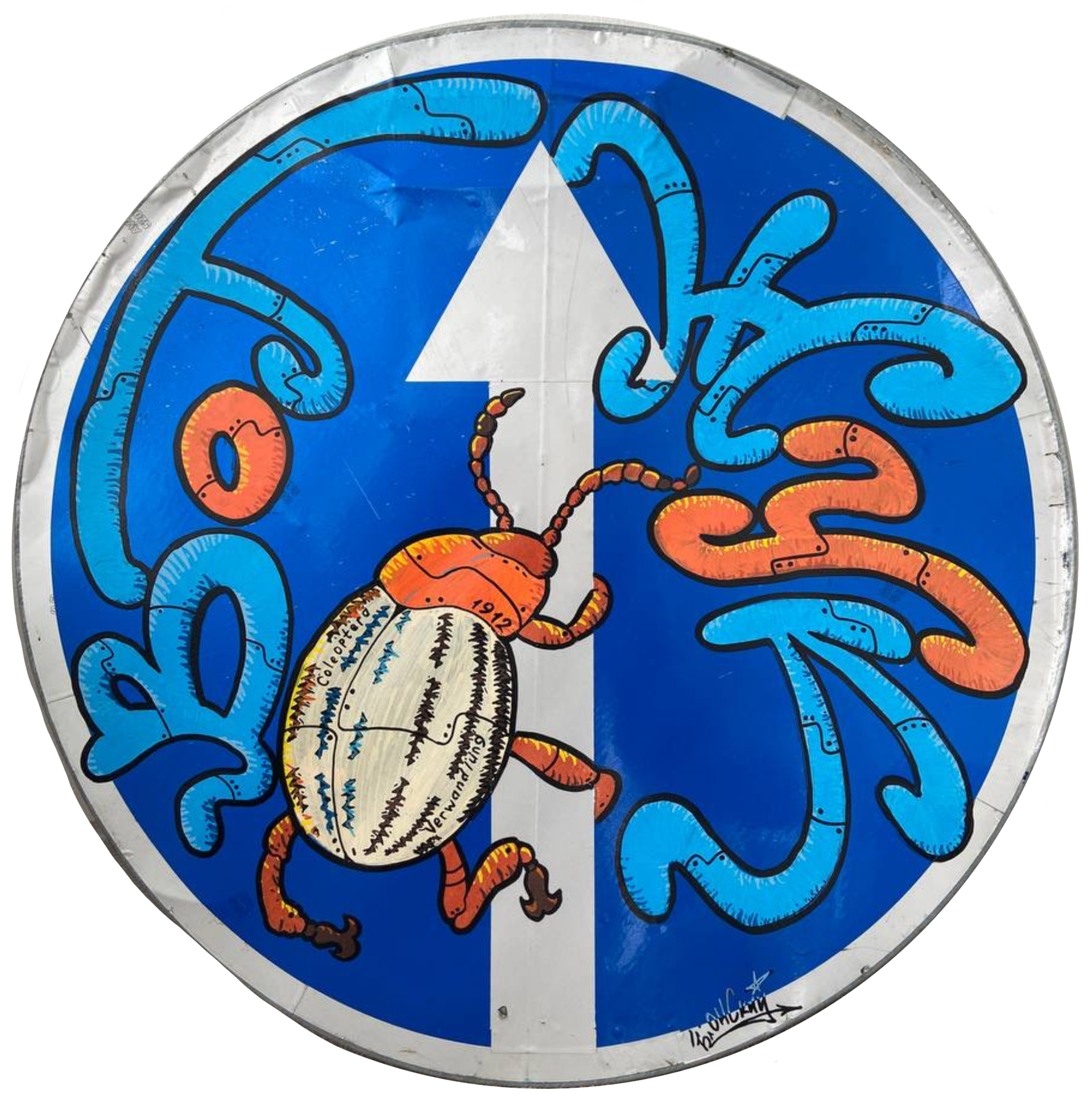 Юрий Блонский (Картина, живопись - 
                  70 x 70 см) Вот жук