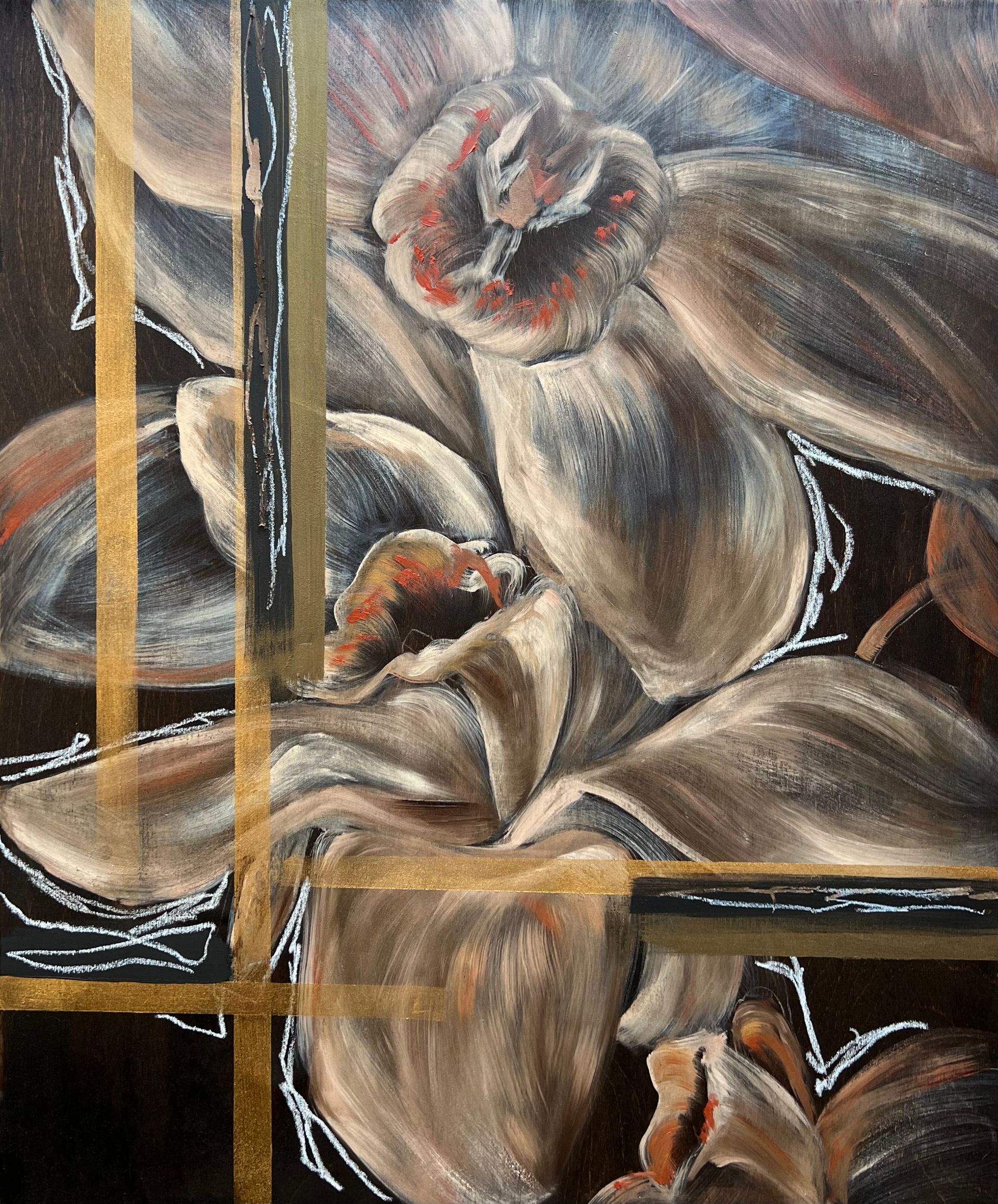 Инна Сумина (Картина, живопись - 
                  50 x 60 см) Страсти по бежевому II