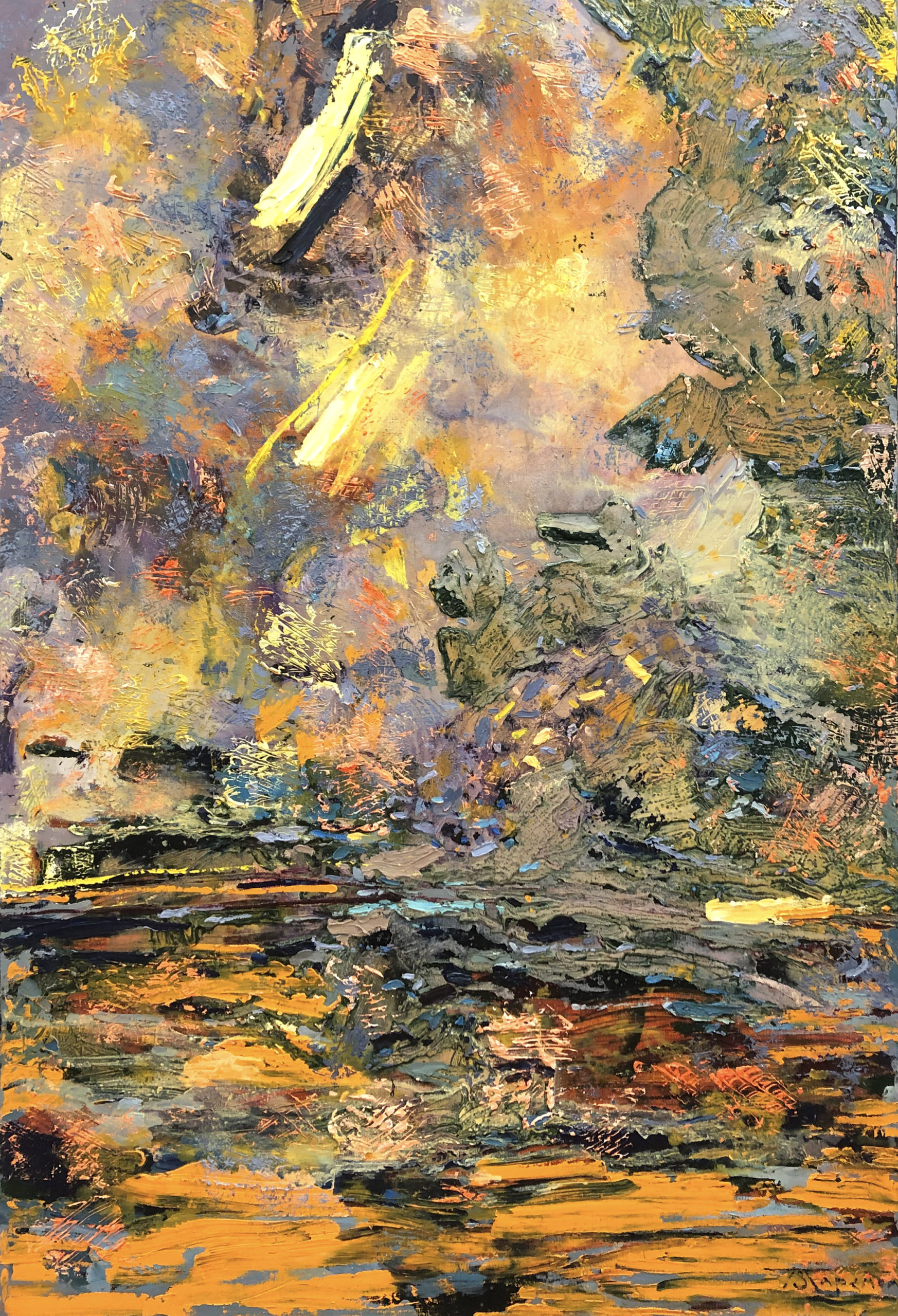 Полина Заремба (Картина, живопись - 
                  100 x 150 см) Закат