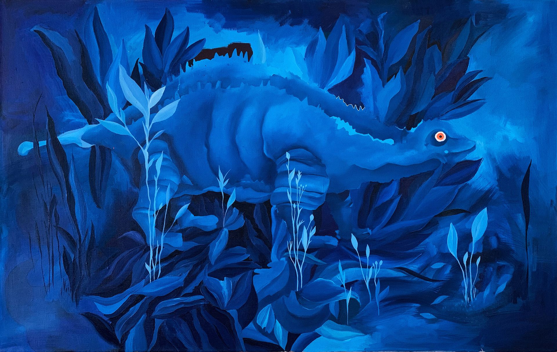 Саша Мельникова (Картина, живопись - 
                  110 x 70 см) Dino from my Dream