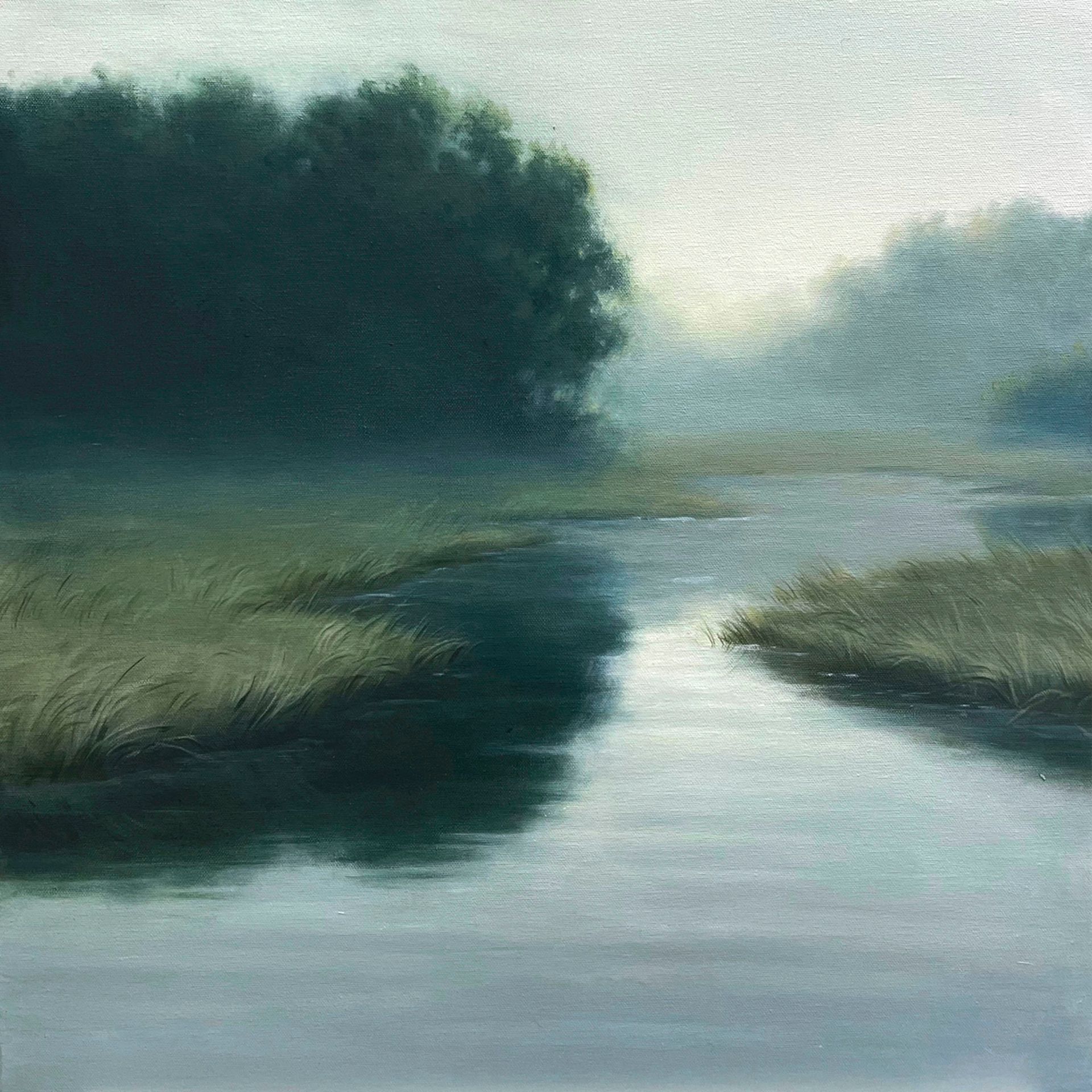 Ангелина Иванова (Картина, живопись - 
                  60 x 60 см) Утренний рассвет