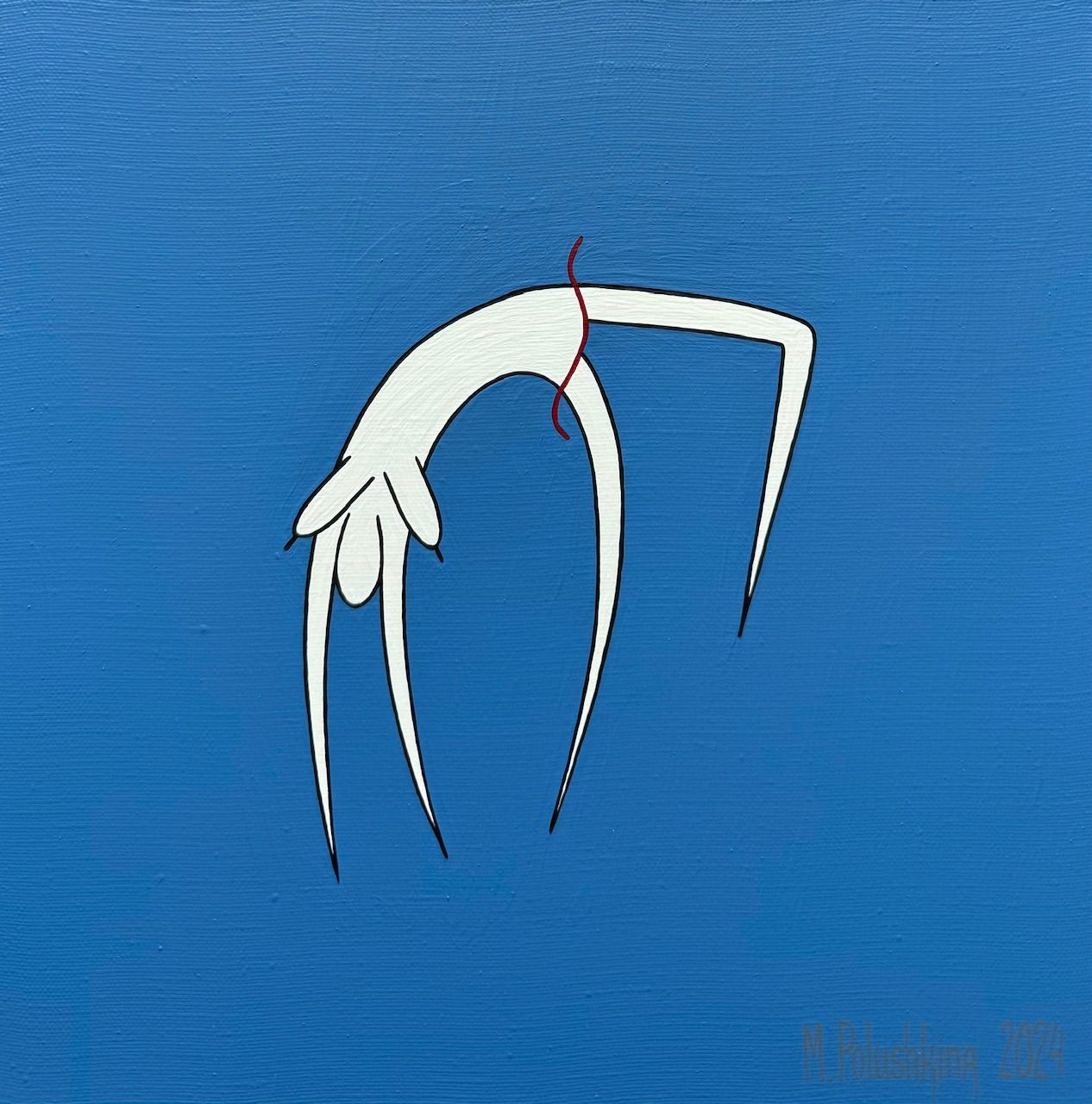 Мария Полушкина (Картина, живопись - 
                  30 x 30 см) Yoga 8