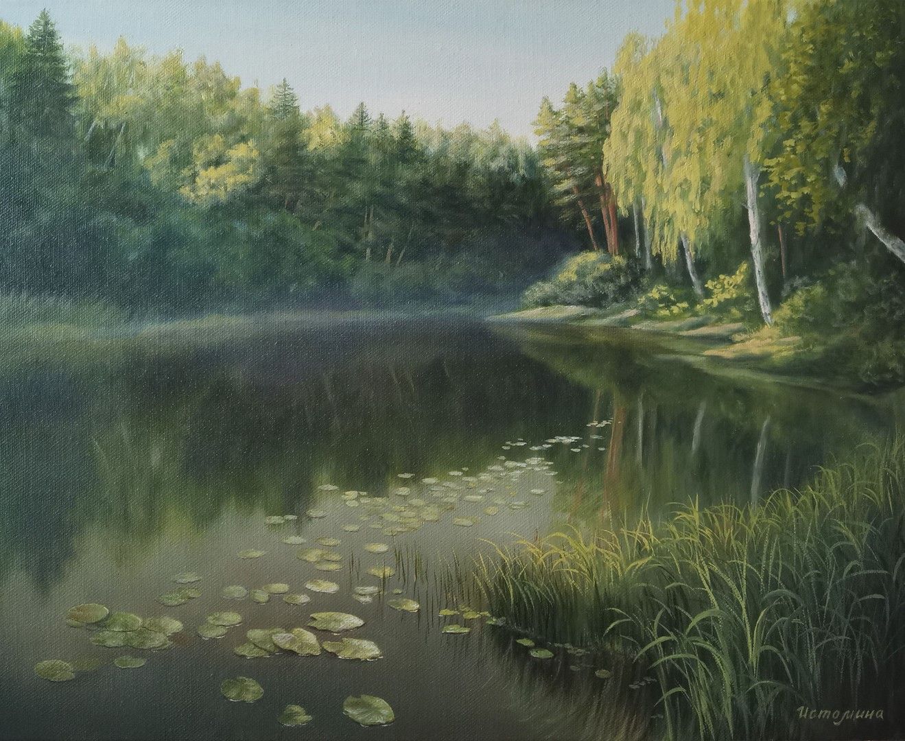 Елена Истомина (Картина, живопись - 
                  50 x 40 см) Утренние грёзы