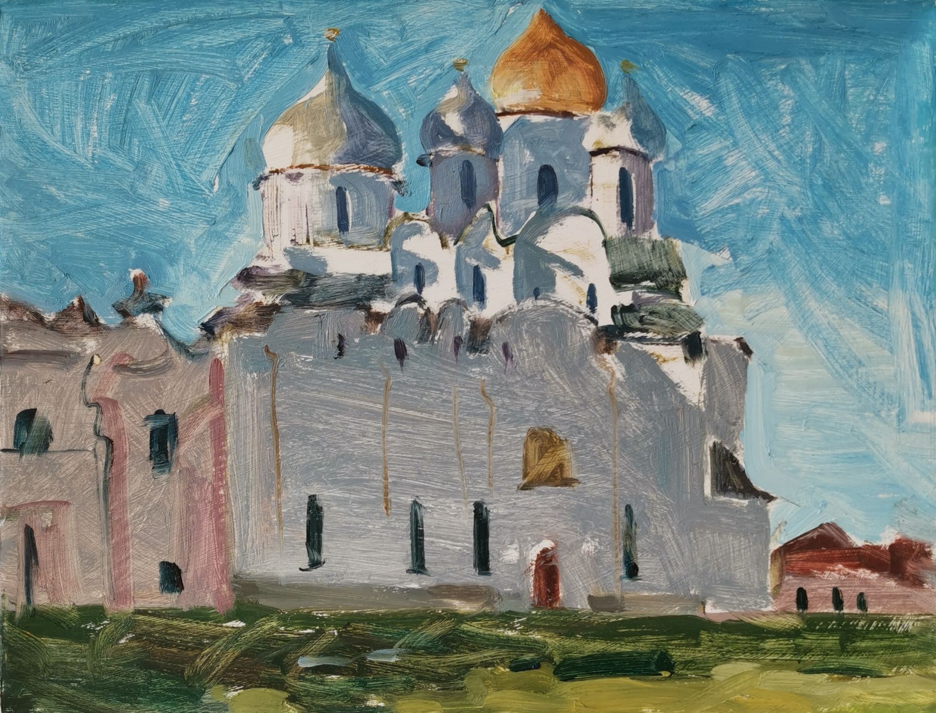 Регина Буглеева (Авторская графика - 
                  30 x 20 см) Великий Новгород