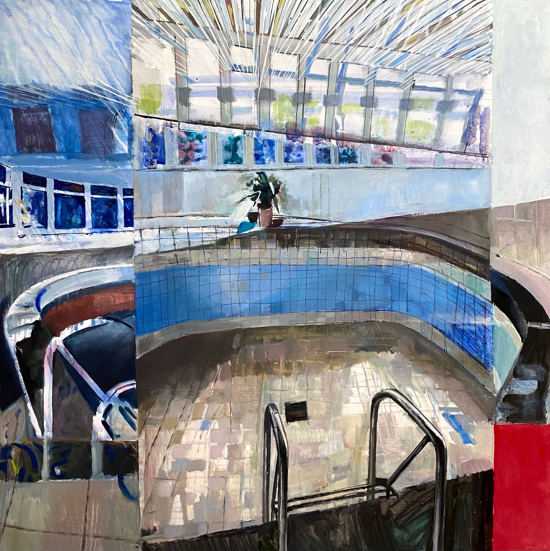 Вероника Федорцова (Картина, живопись - 
                  120 x 120 см) Emptiness (III) Swimmm