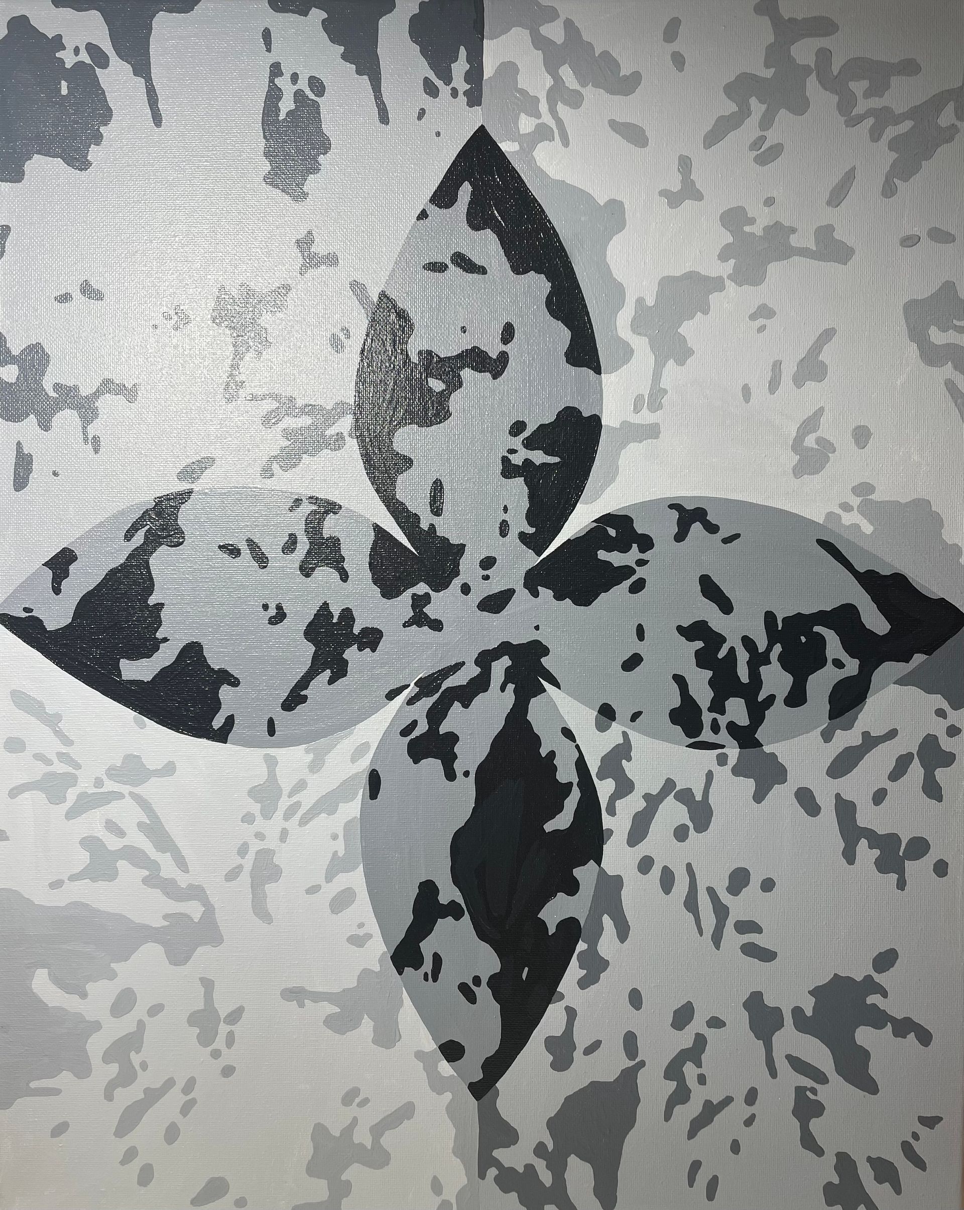 Виктория Никулочкина (Картина, живопись - 
                  40 x 50 см) Четырёхлистный цветок