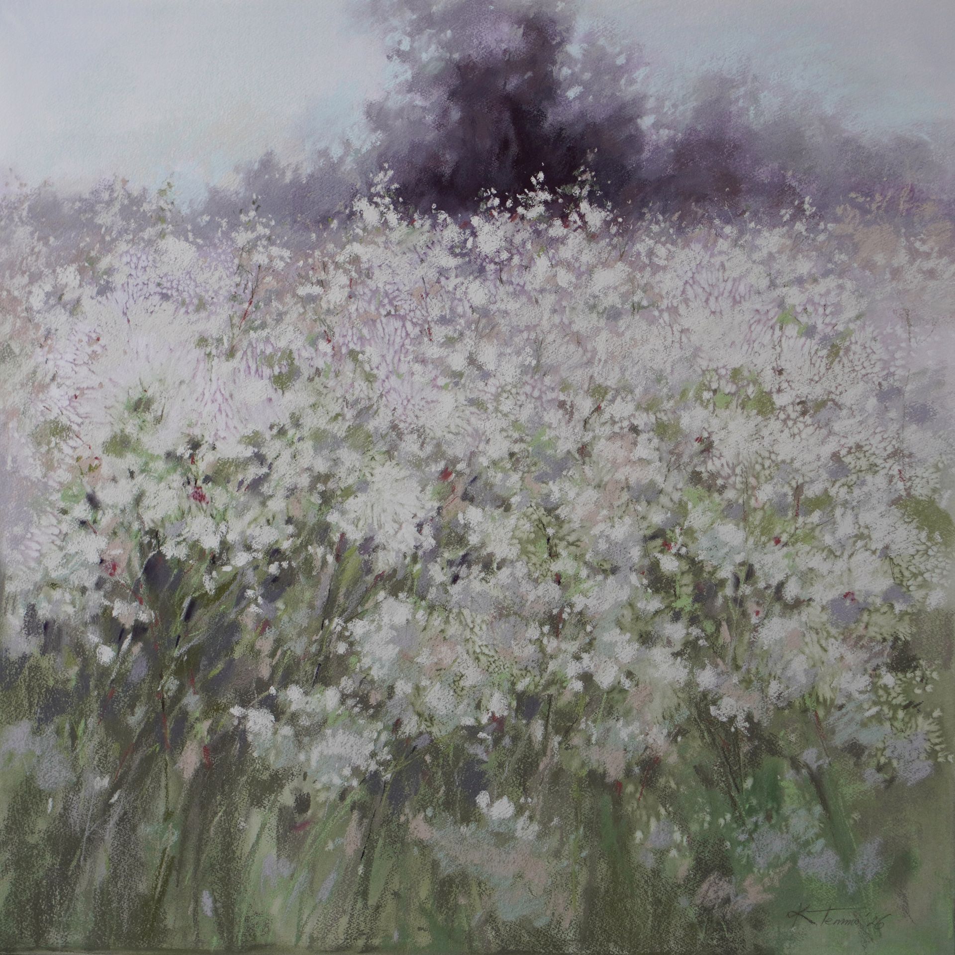 Катя Тетто (Авторская графика - 
                  75 x 75 см) Полдень