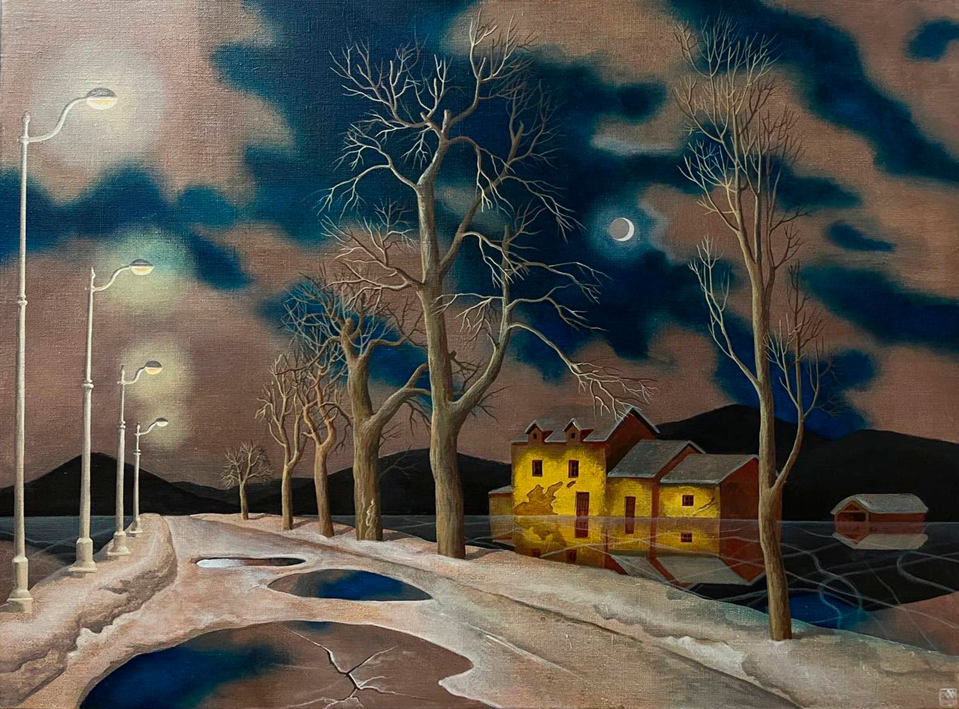 Александра Курьянова (Картина, живопись - 
                  80 x 60 см) Сон продолжает сниться