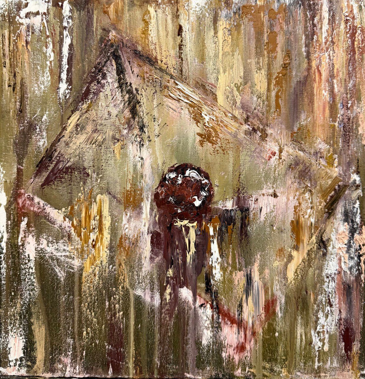 Белла Новинькова (Картина, живопись - 
                  30 x 30 см) Получить долгожданные ответы