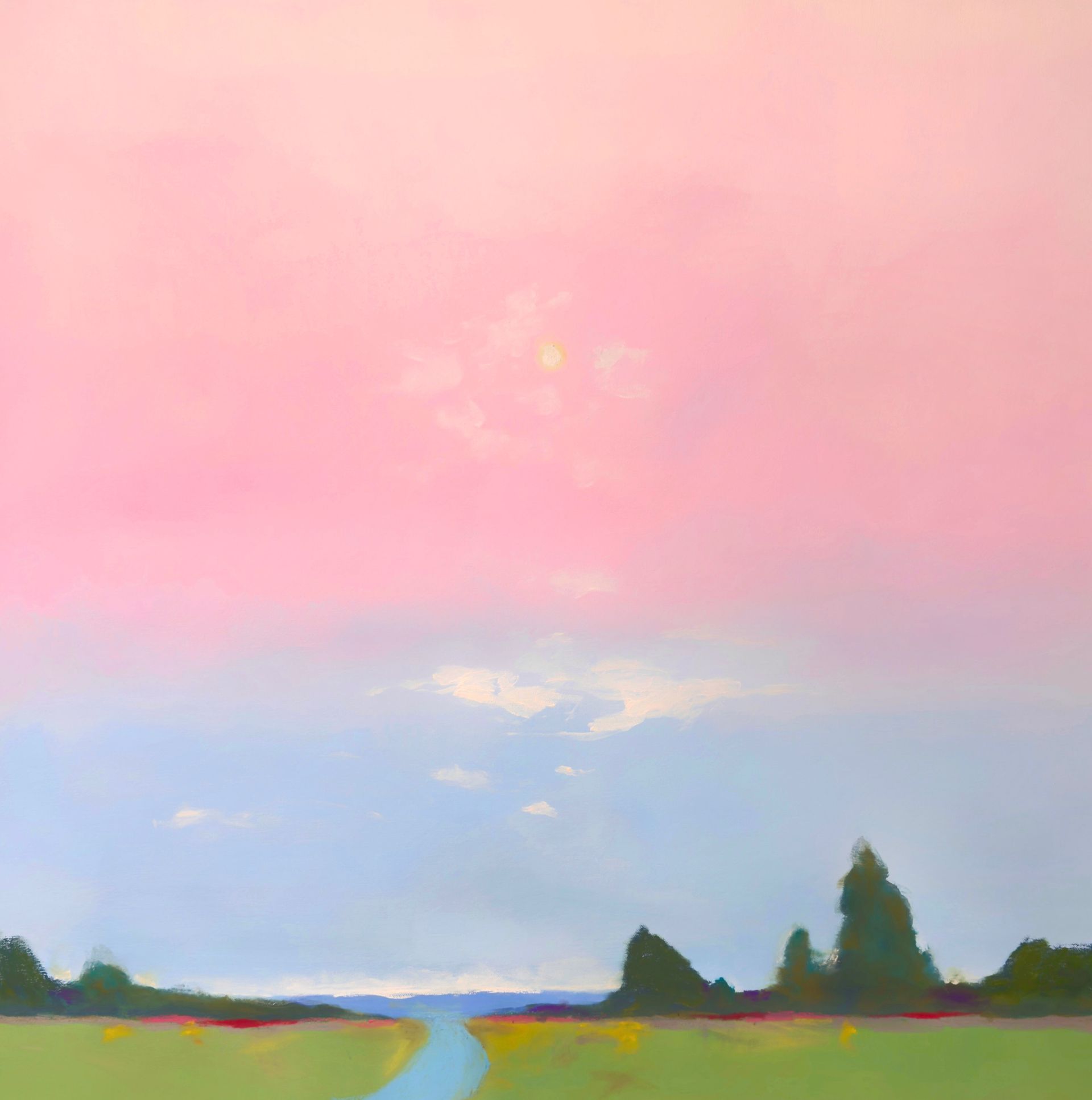 Анна Ганина (Картина, живопись - 
                  100 x 100 см) Summer evenings