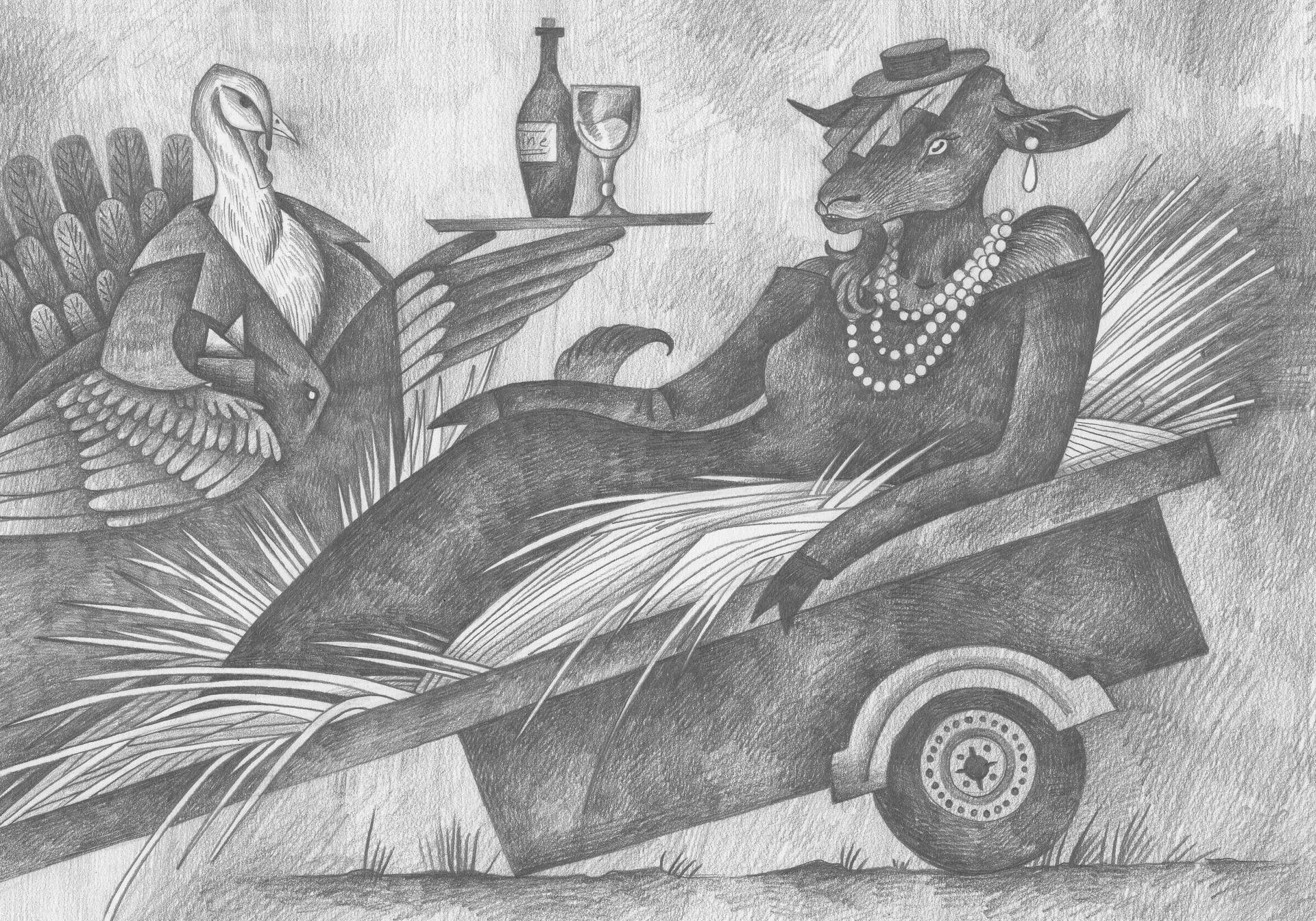 Витана Маковская (Авторская графика - 
                  29.7 x 21 см) Царица Савская