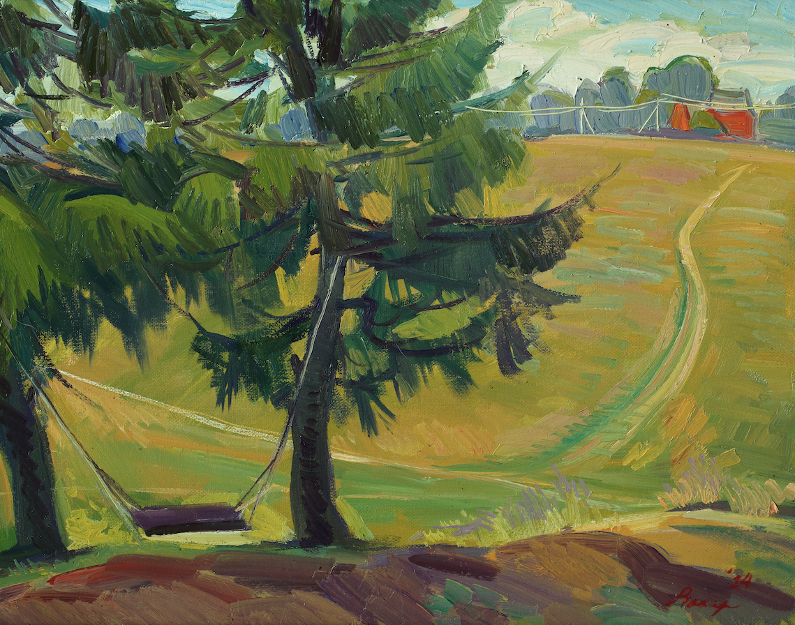 Анна Захаркина (Картина, живопись - 
                  50 x 40 см) Филимонова гора. Хотьково