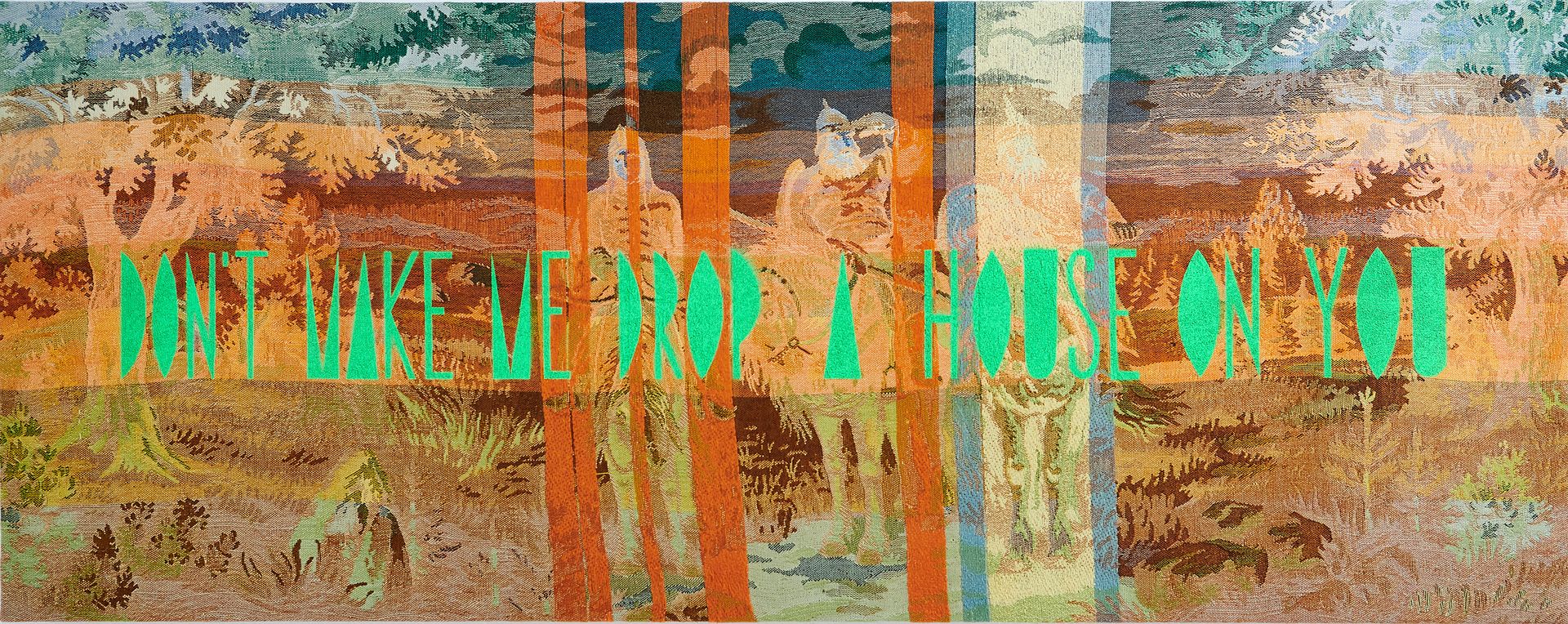 Людмила Константинова (Вышивка - 
                  135 x 53 см) Don’t Make Me Drop a Horse on You