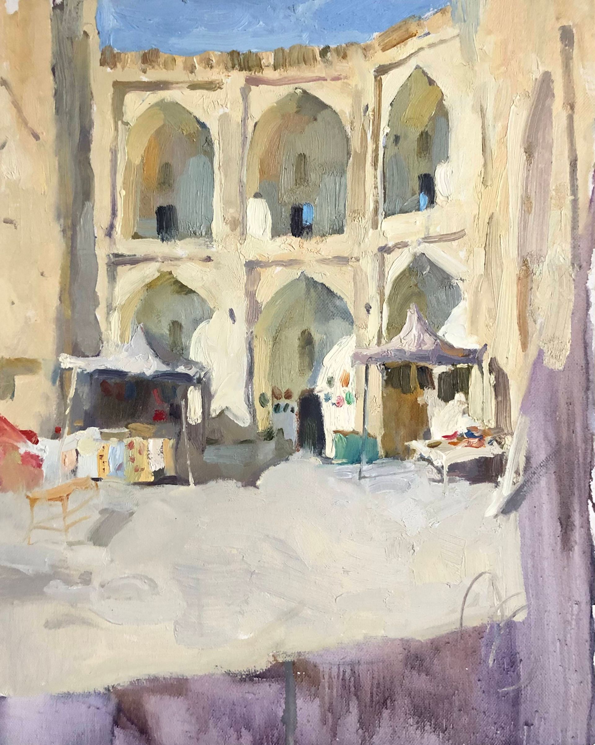 Надежда Болдина (Картина, живопись - 
                  40 x 50 см) Медресе