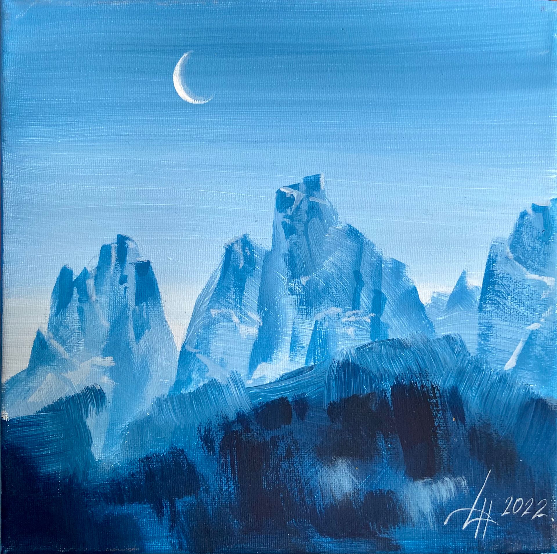 Динара Хёртнагль (Картина, живопись - 
                  20 x 20 см) Equilibrium