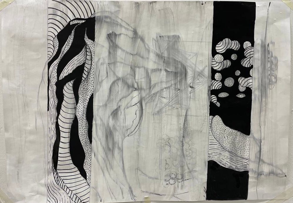 Милана Семенова (Авторская графика - 
                  87 x 61 см) chaos in simplicity