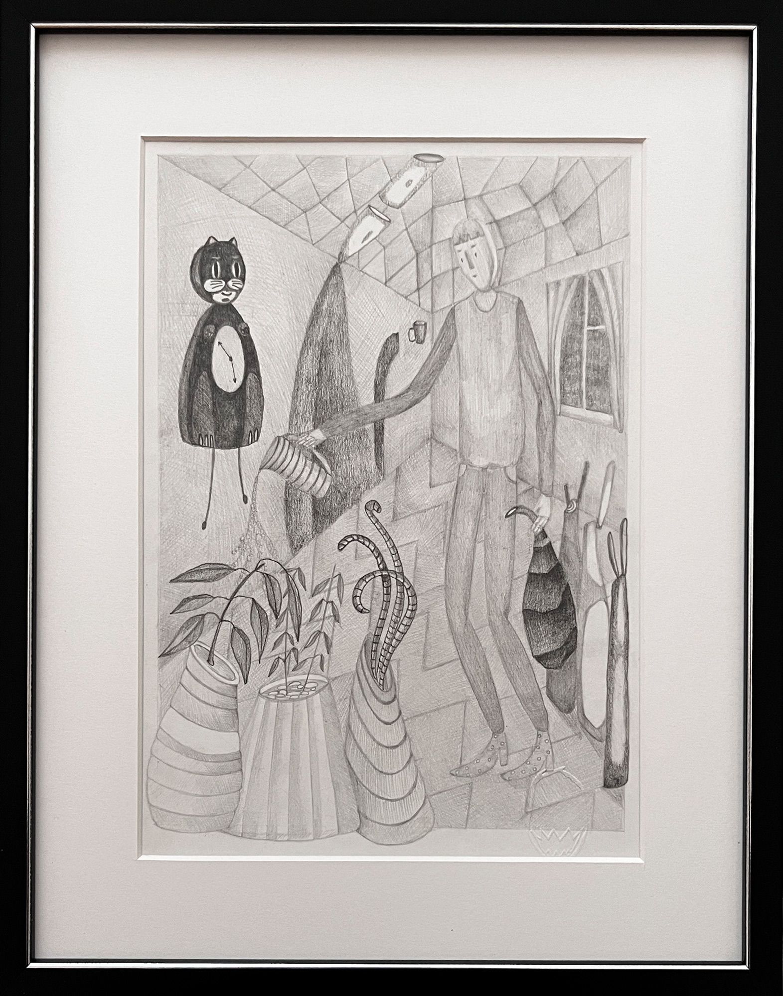 Леша Мелки (Авторская графика - 
                  30 x 40 см) Без названия 4