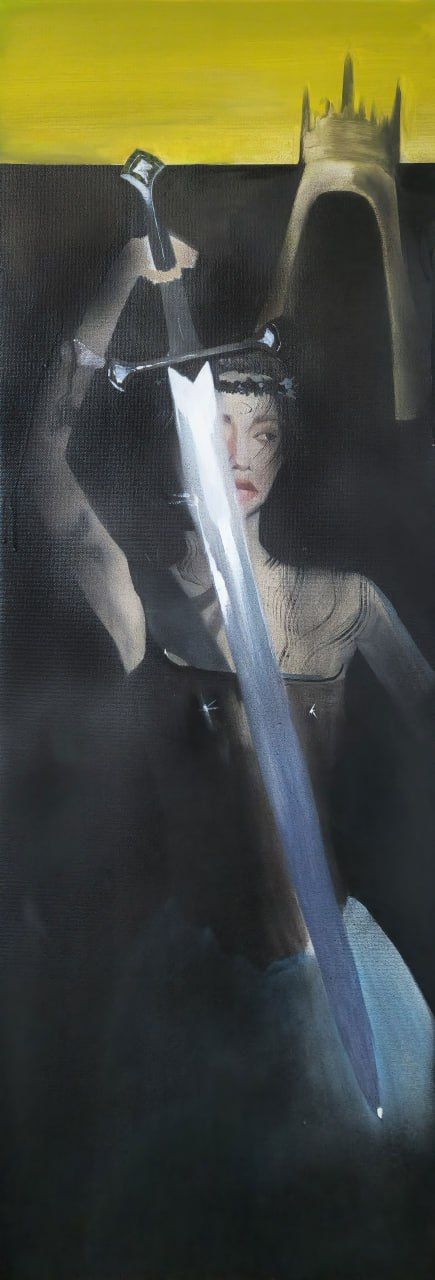 Анастасия Шемякина (Картина, живопись - 
                  50 x 150 см) Меч — это лишь меч
