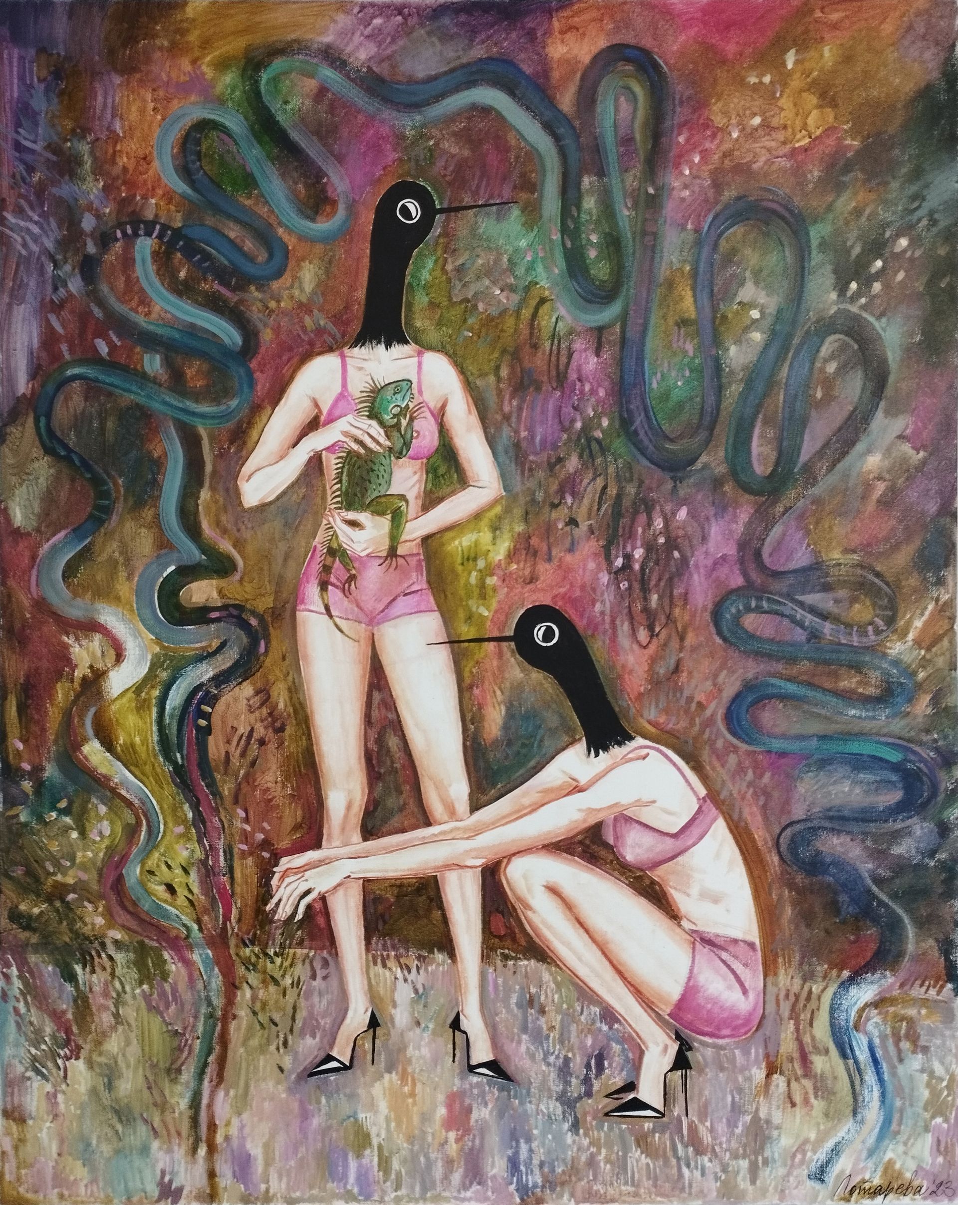 Наталья Лотарева (Картина, живопись - 
                  80 x 100 см) Amazonia