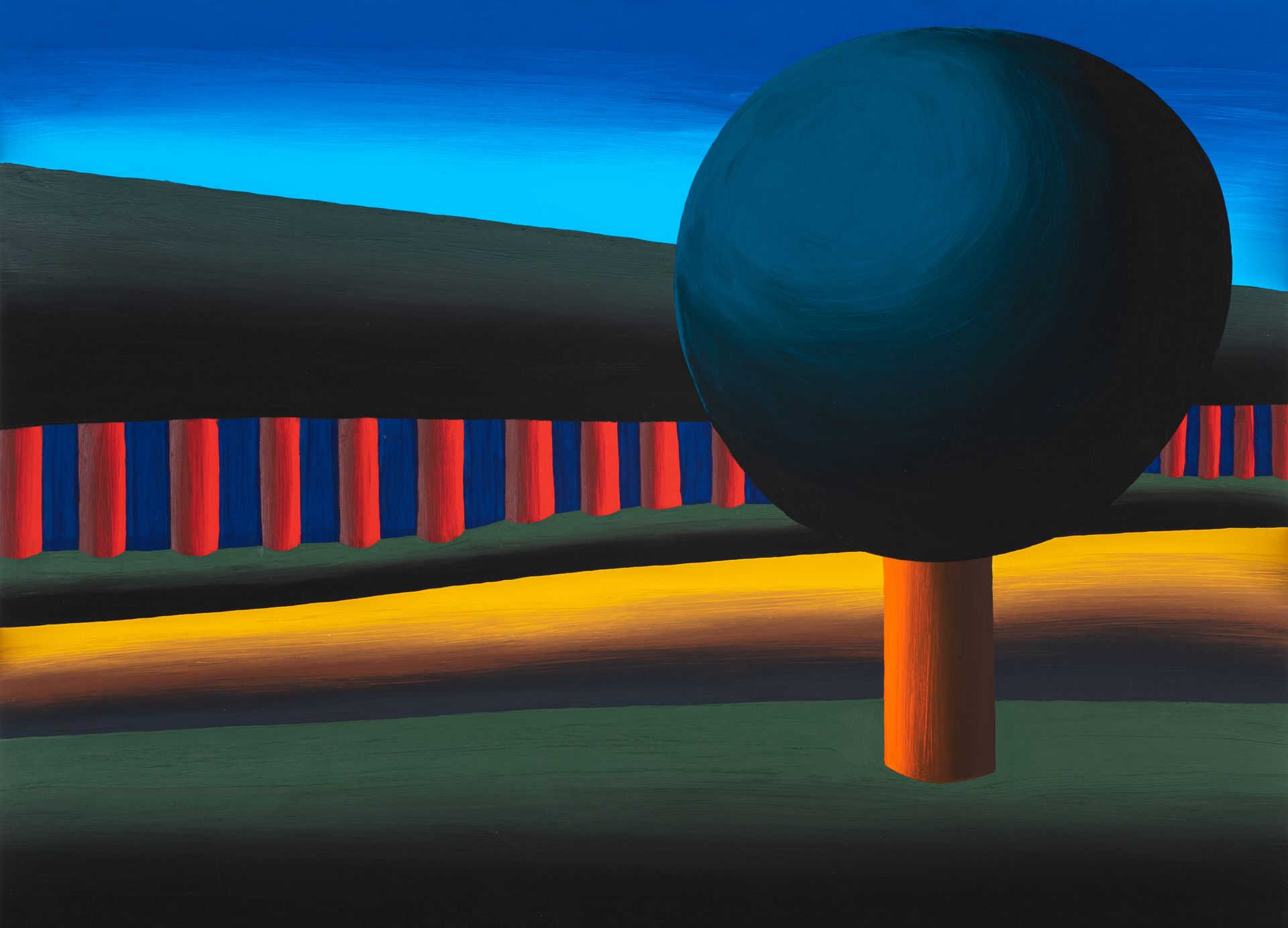 Олег Хвостов (Авторская графика - 
                  60 x 42 см) Пейзаж