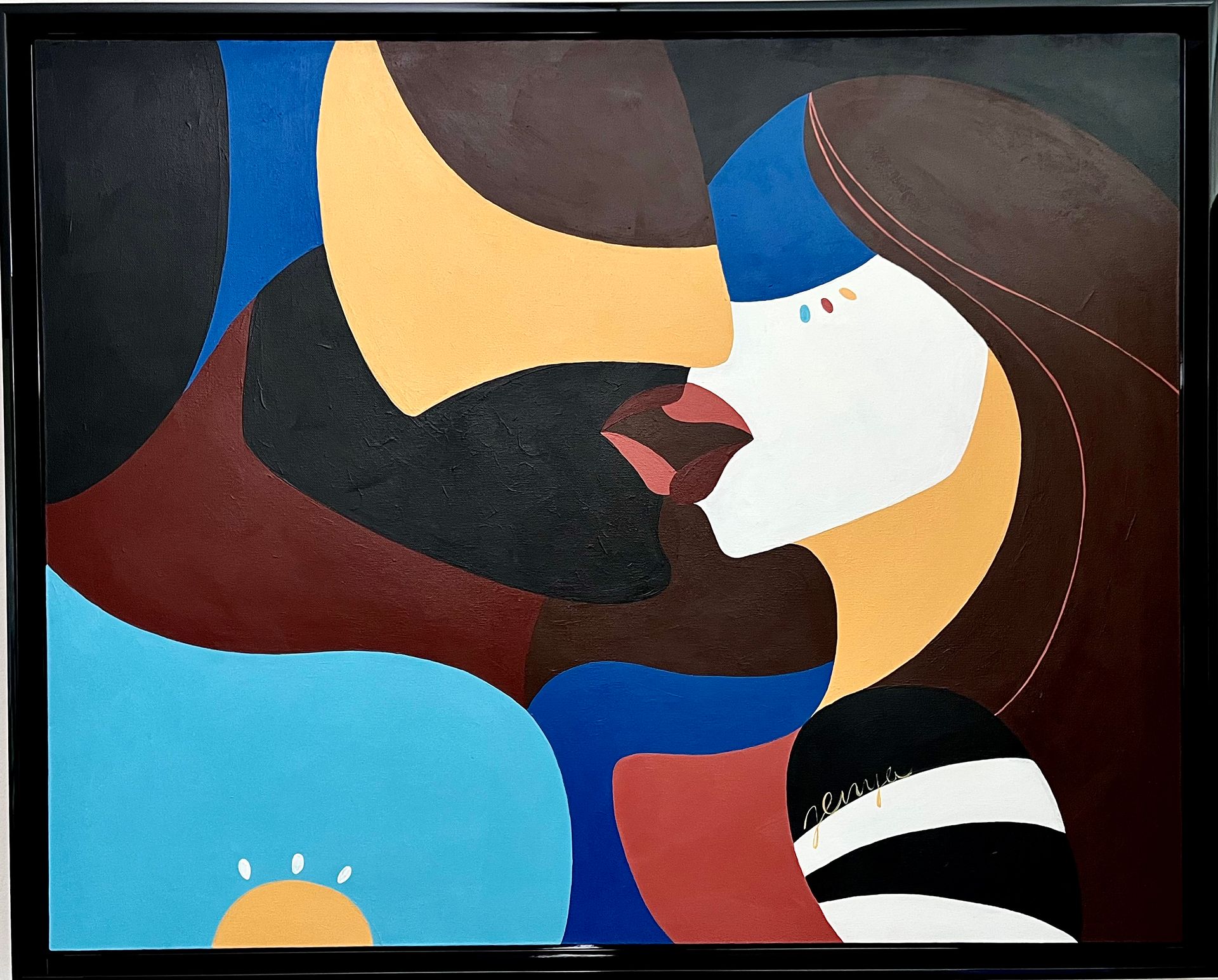 Jenya Jary (Картина, живопись - 
                  105 x 85 см) Поцелуй №9