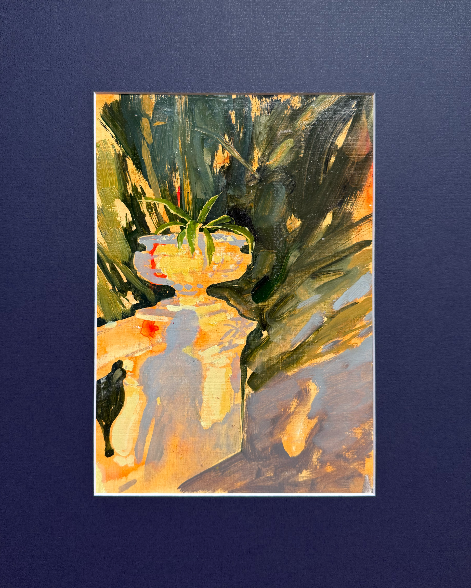 Алина Буглеева (Авторская графика - 
                  35 x 43 см) Тени в парке