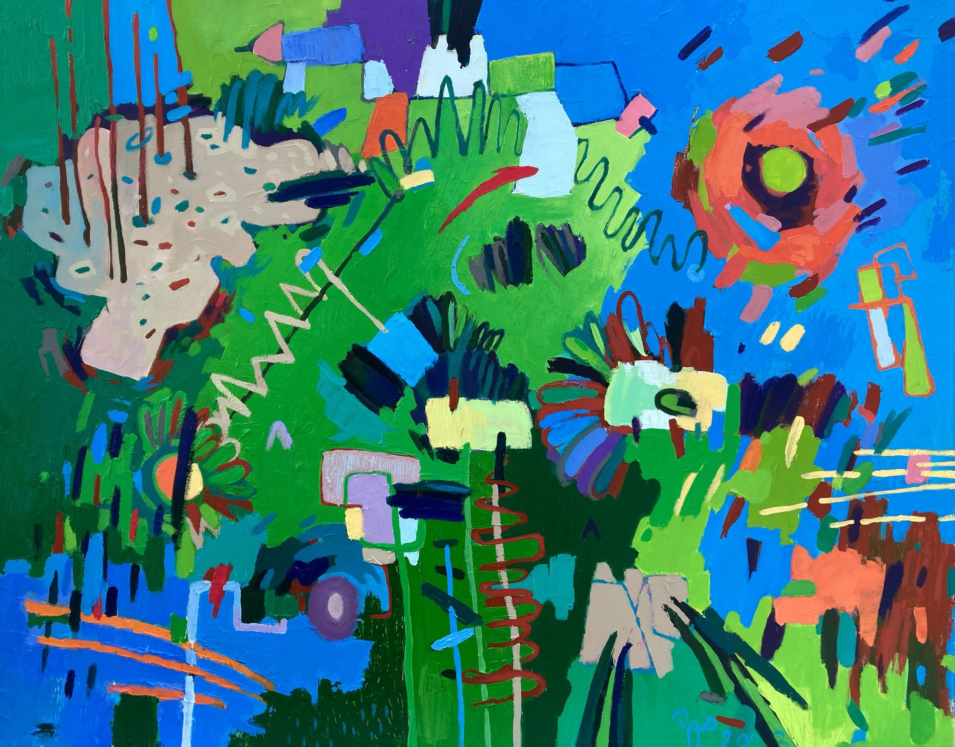 Олег Агафонов (Картина, живопись - 
                  110 x 90 см) Зелёный портал
