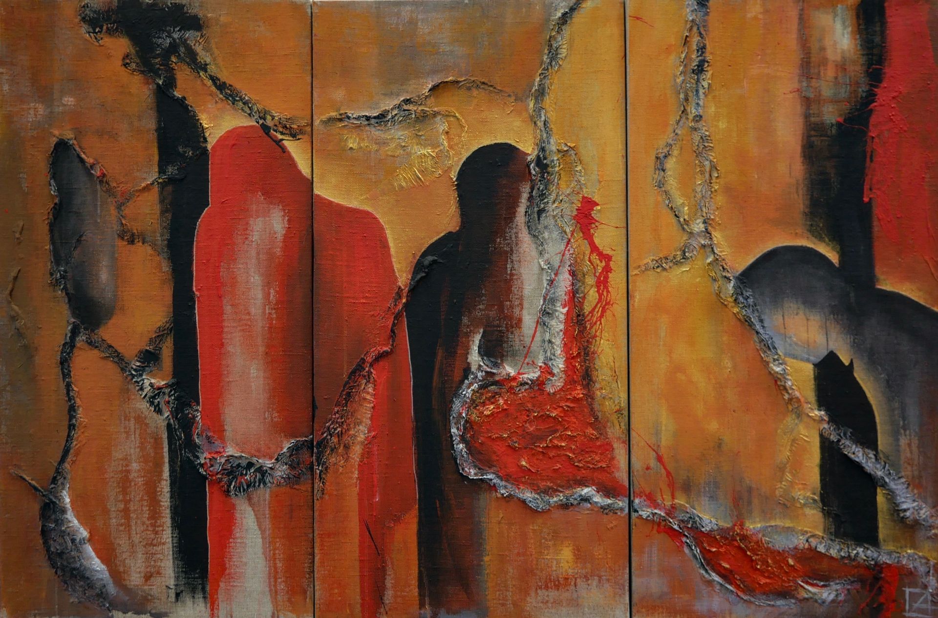 Ирина Уварова (Картина, живопись - 
                  150 x 100 см) Священное поклонение