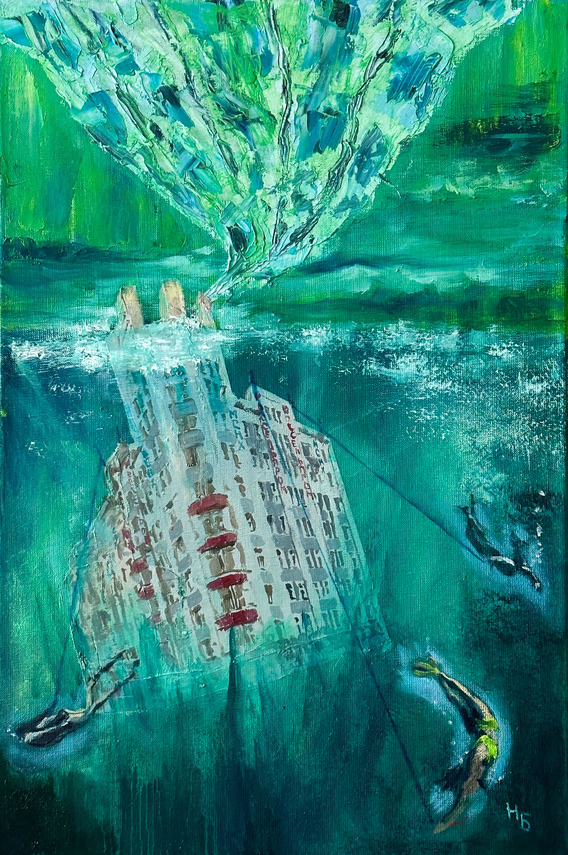 Надежда Богомолова (Картина, живопись - 
                  40 x 60 см) Нигде, кроме как в акватории