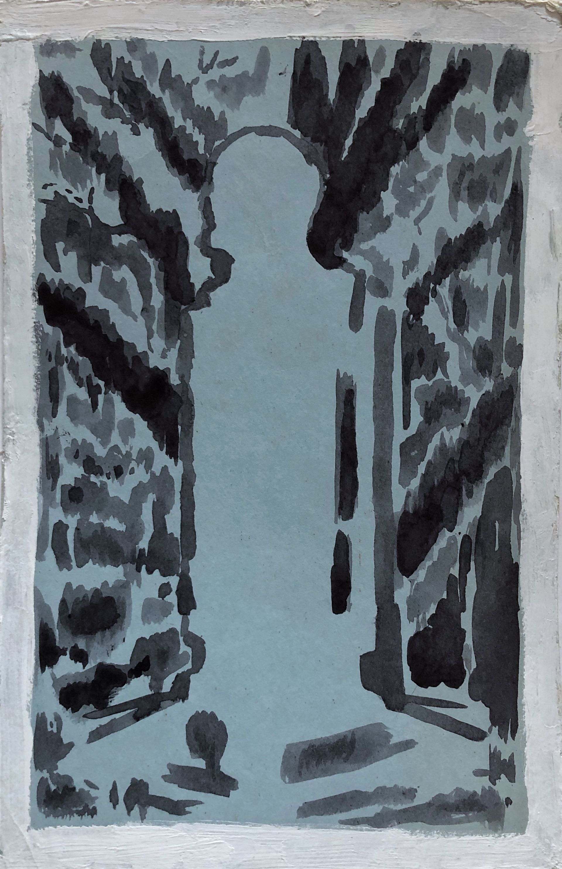 Андрей Анро (Авторская графика - 
                  15 x 25 см) Из серии "Новый мир"