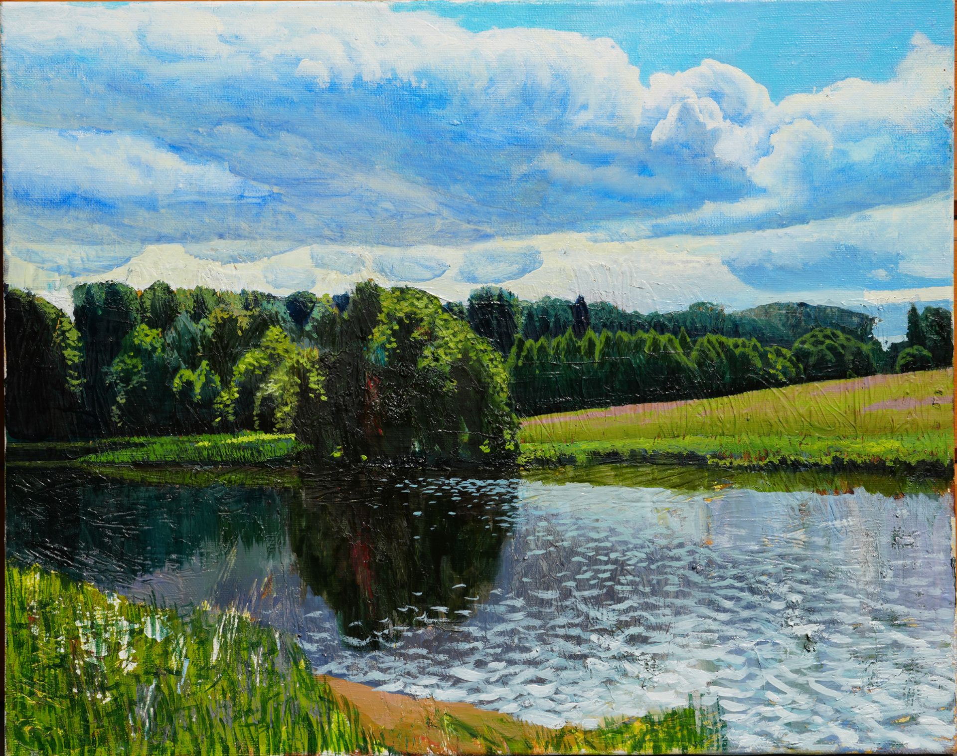 Николай Пак (Картина, живопись - 
                  50 x 40 см) Август