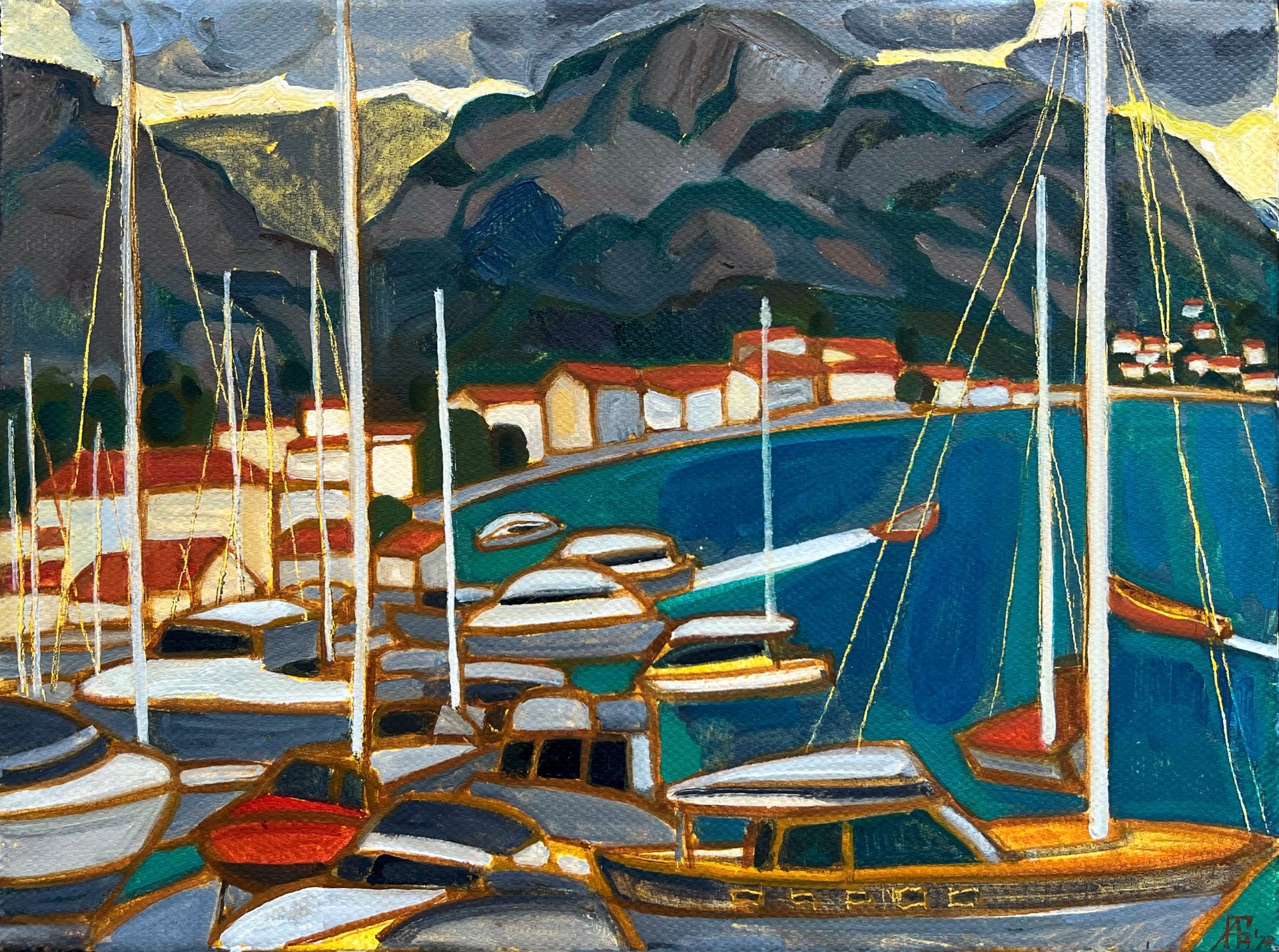 Мила Гаврилова (Картина, живопись - 
                  40 x 30 см) Лиман в Кемере