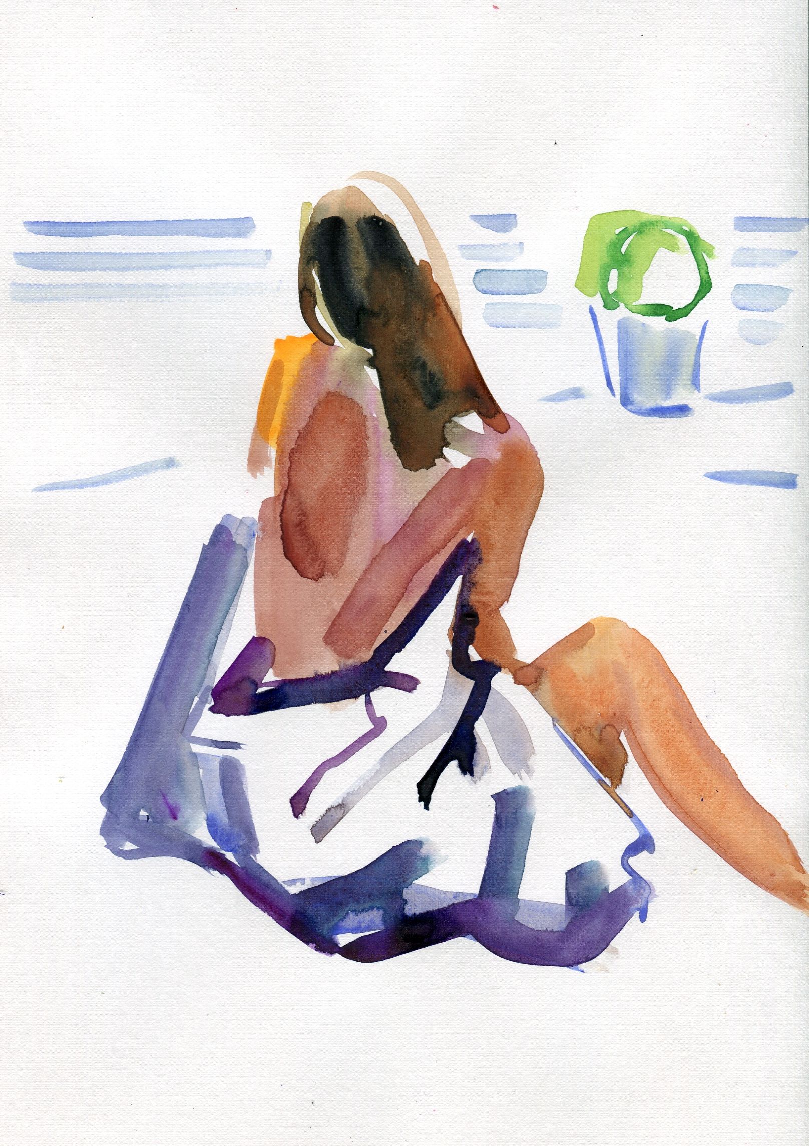 Олеся Лишаева (Авторская графика - 
                  21 x 29 см) Утро