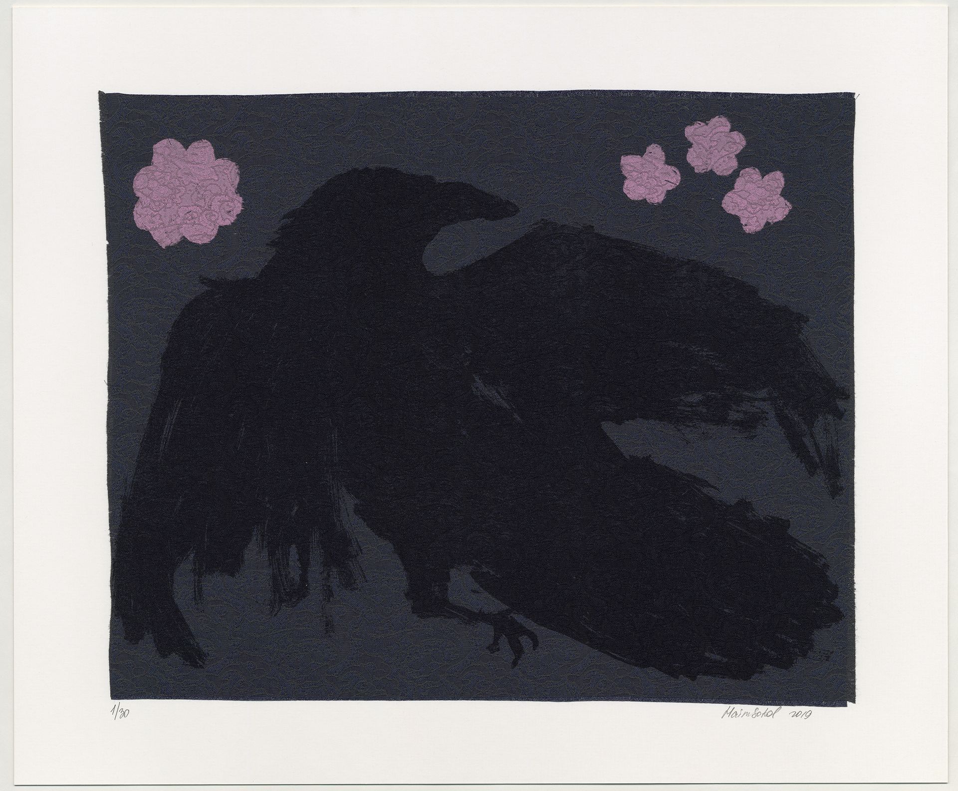Хаим Сокол (Графика печатная - 
                  60 x 50 см) Ворона