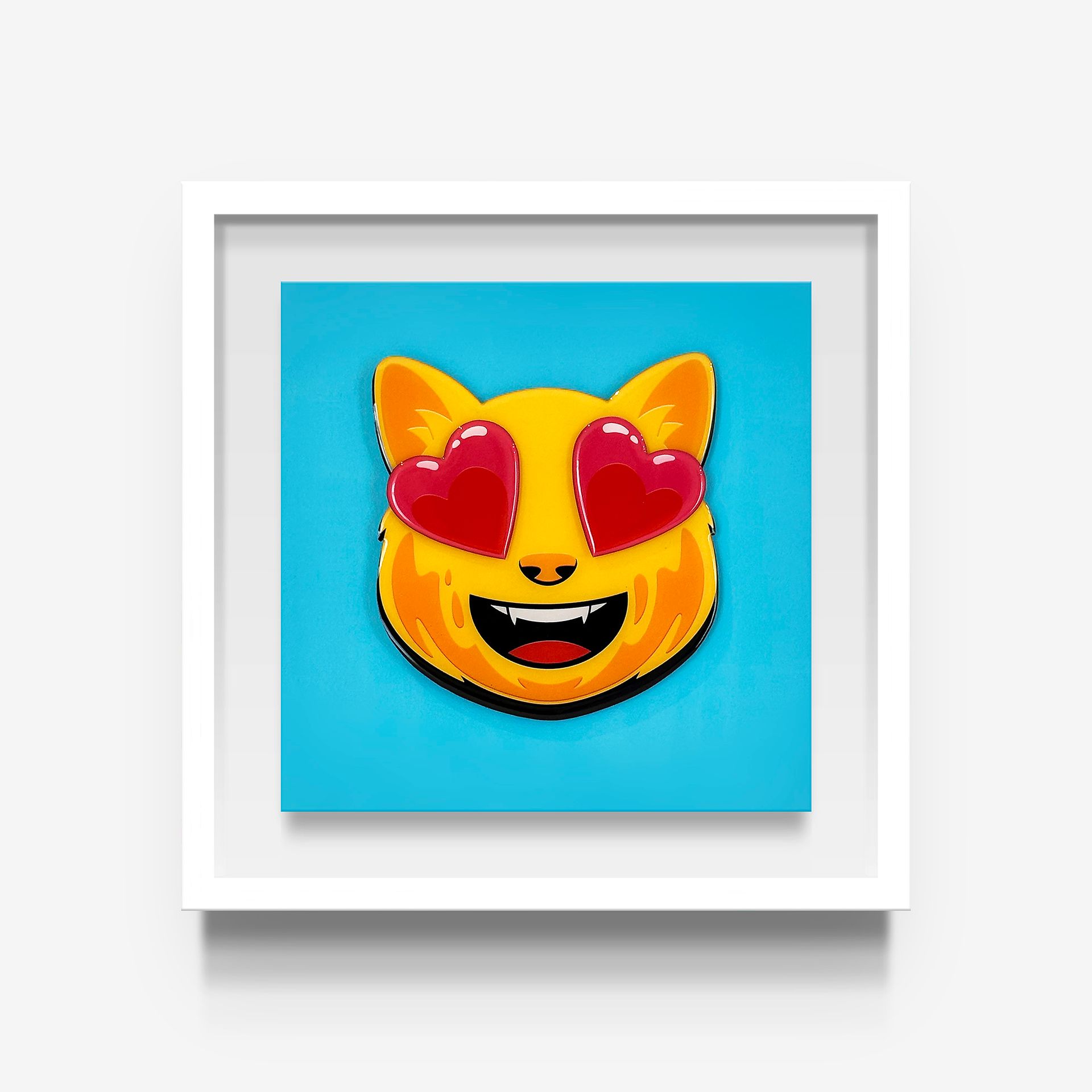 Павел Балыкин (Объект - 
                  33 x 33 см) Cat with eyes of hearts