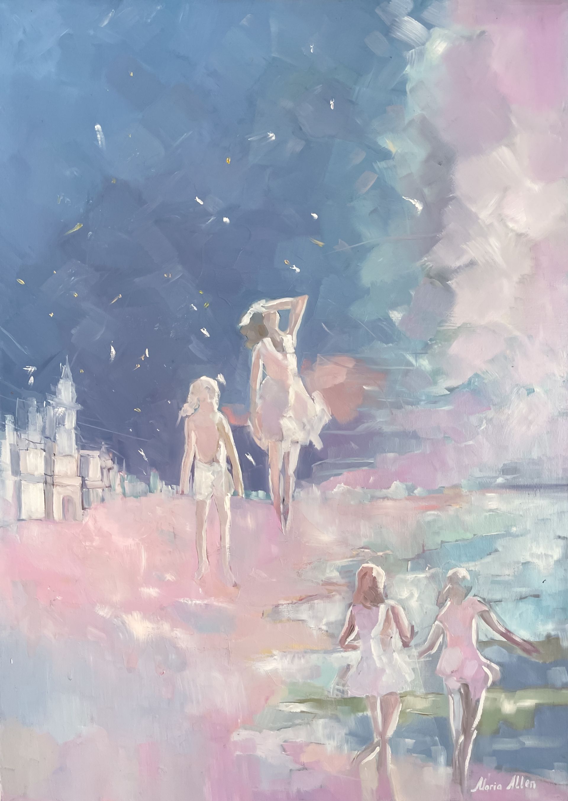 Мария Аллен (Картина, живопись - 
                  50 x 70 см) Ветреные