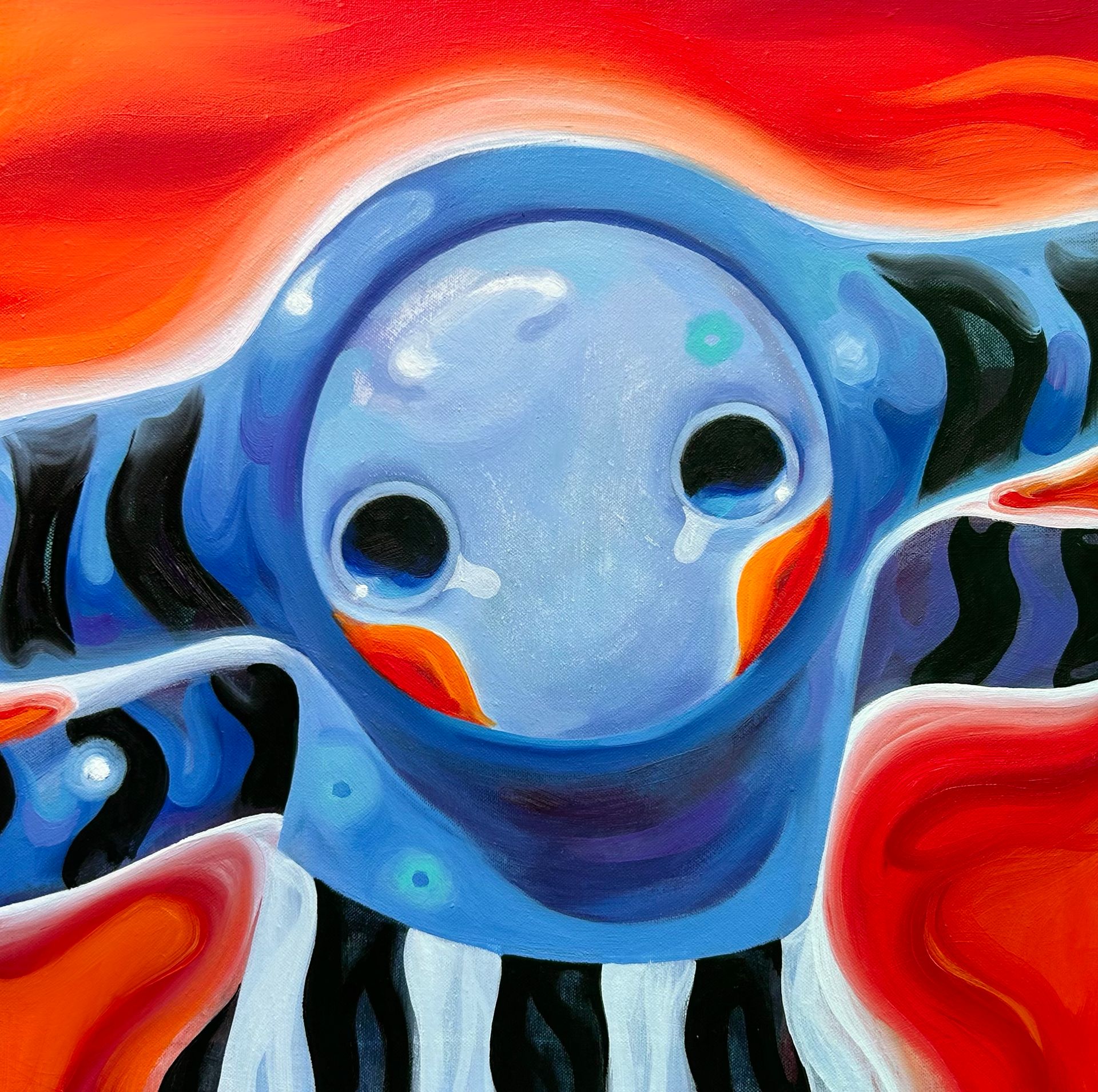 Дмитрий Филимонов (Картина, живопись - 
                  40 x 40 см) Little beast #1