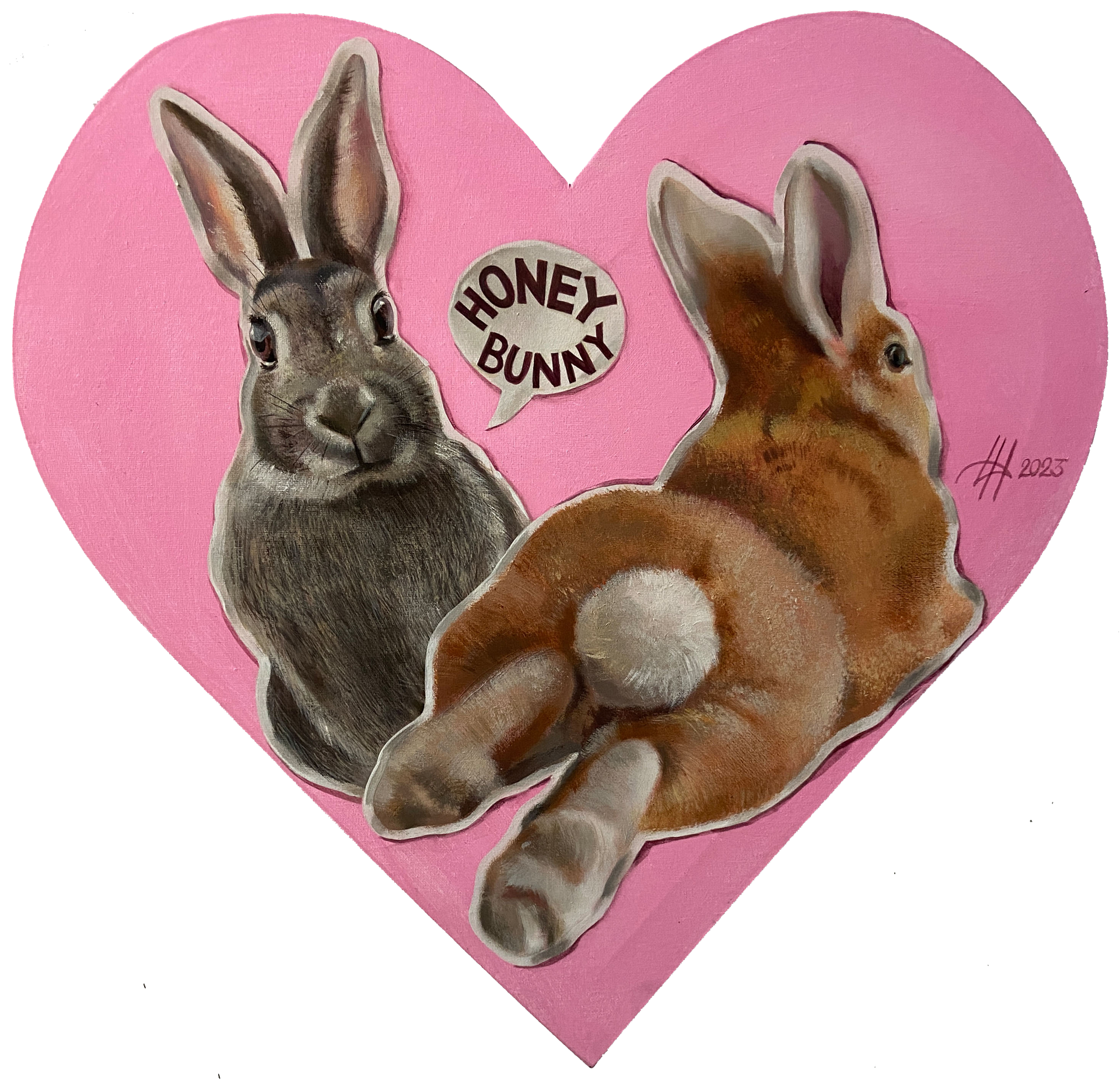Динара Хёртнагль (Картина, живопись - 
                  50 x 50 см) Honey bunny