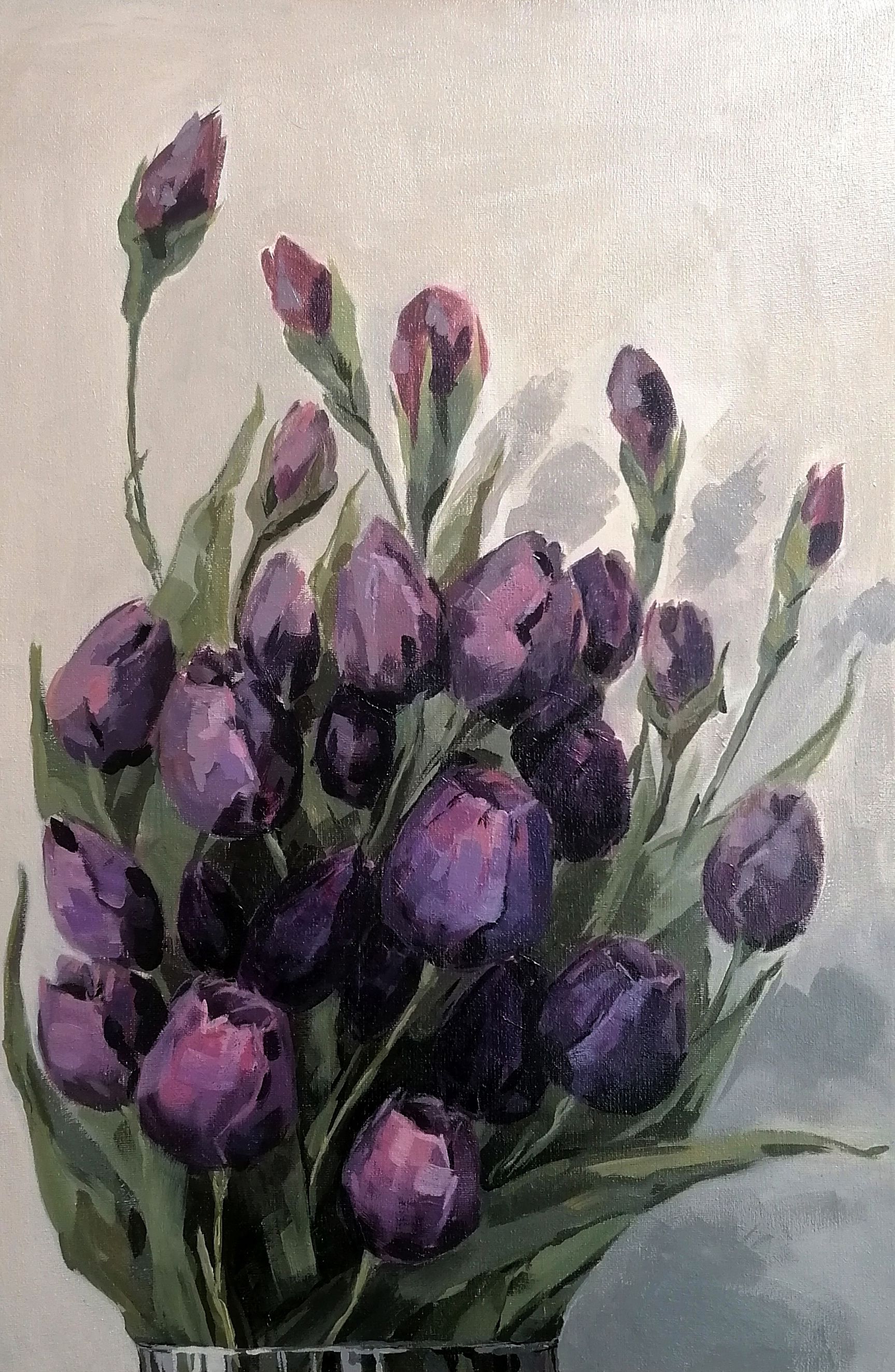 Юлия Куртова (Картина, живопись - 
                  40 x 60 см) Тюльпаны